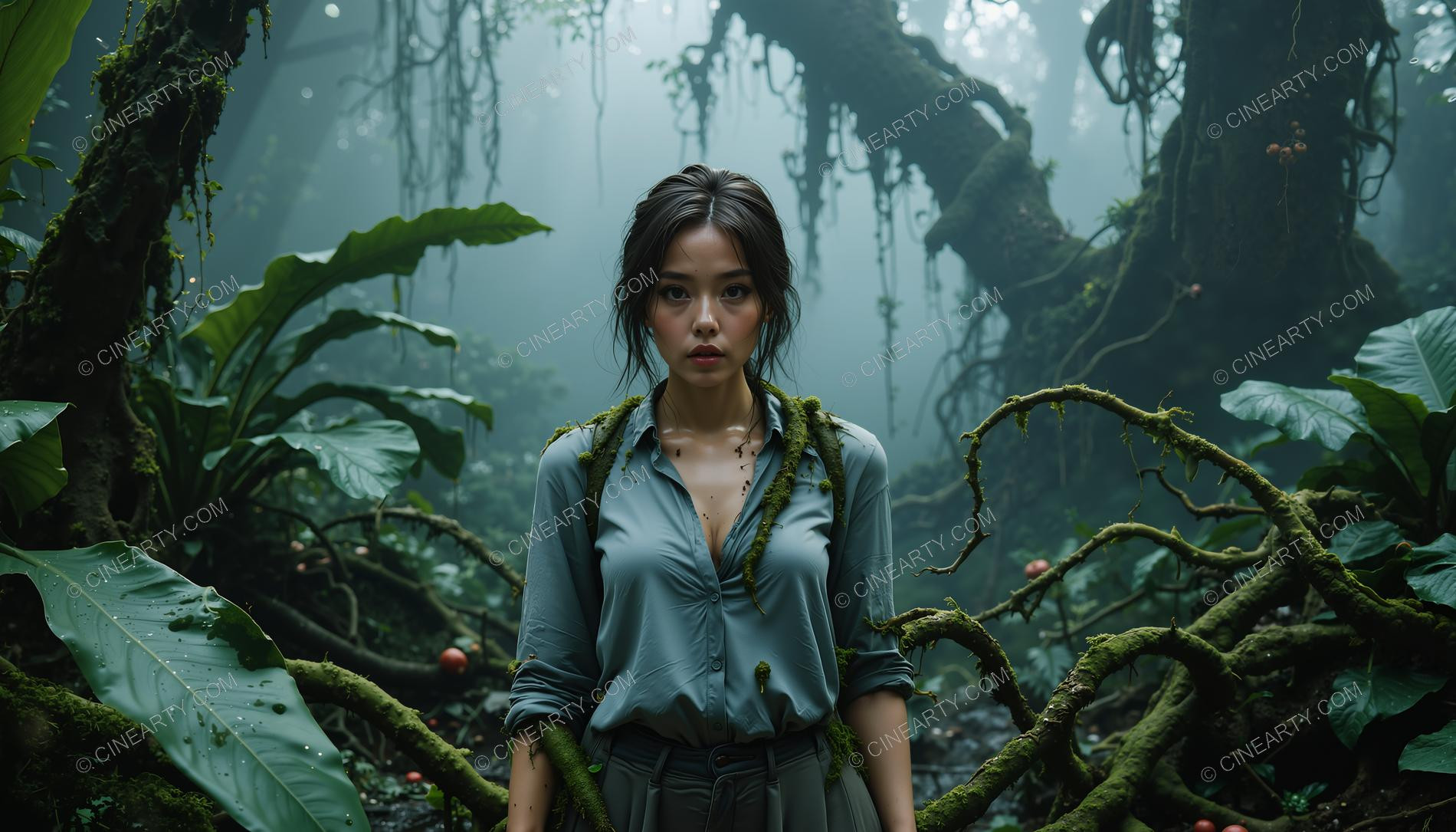 Beatuful Girl in a Forest 77369