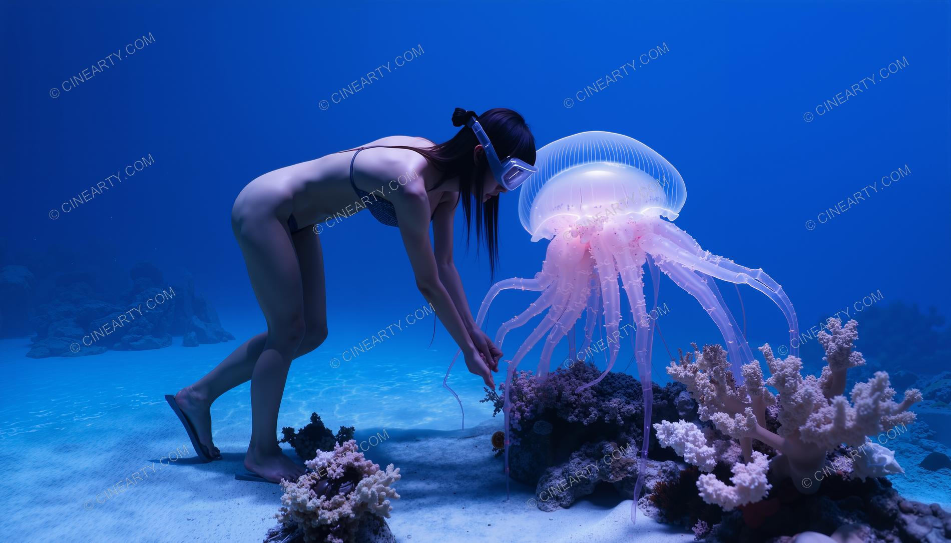Beautiful Woman on Coral Reef 51481