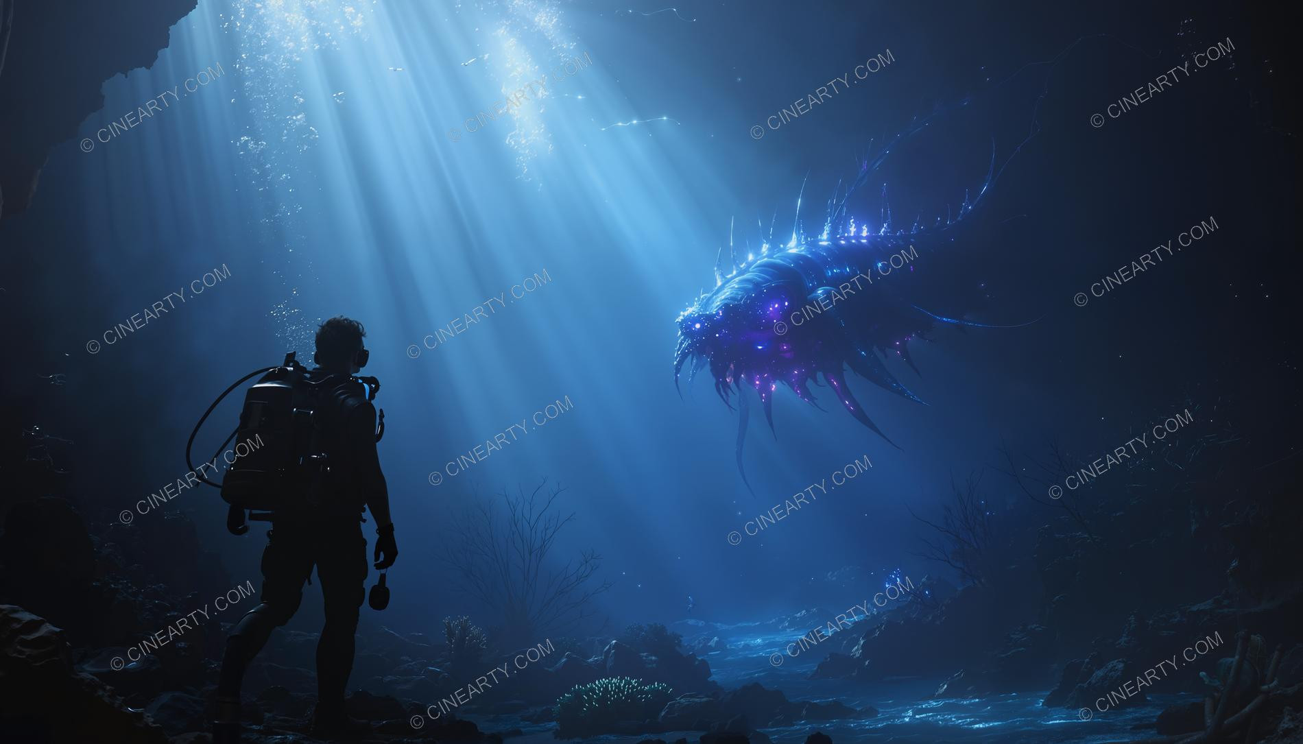 Beautiful Woman on Coral Reef 08762