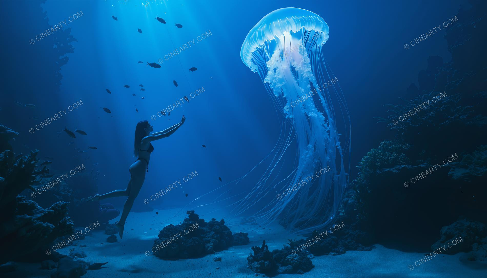 Beautiful Woman on Coral Reef 59807