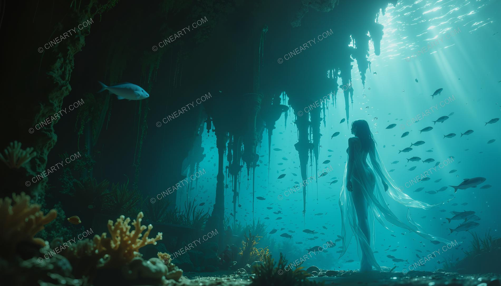 Beautiful Woman on Coral Reef 54553