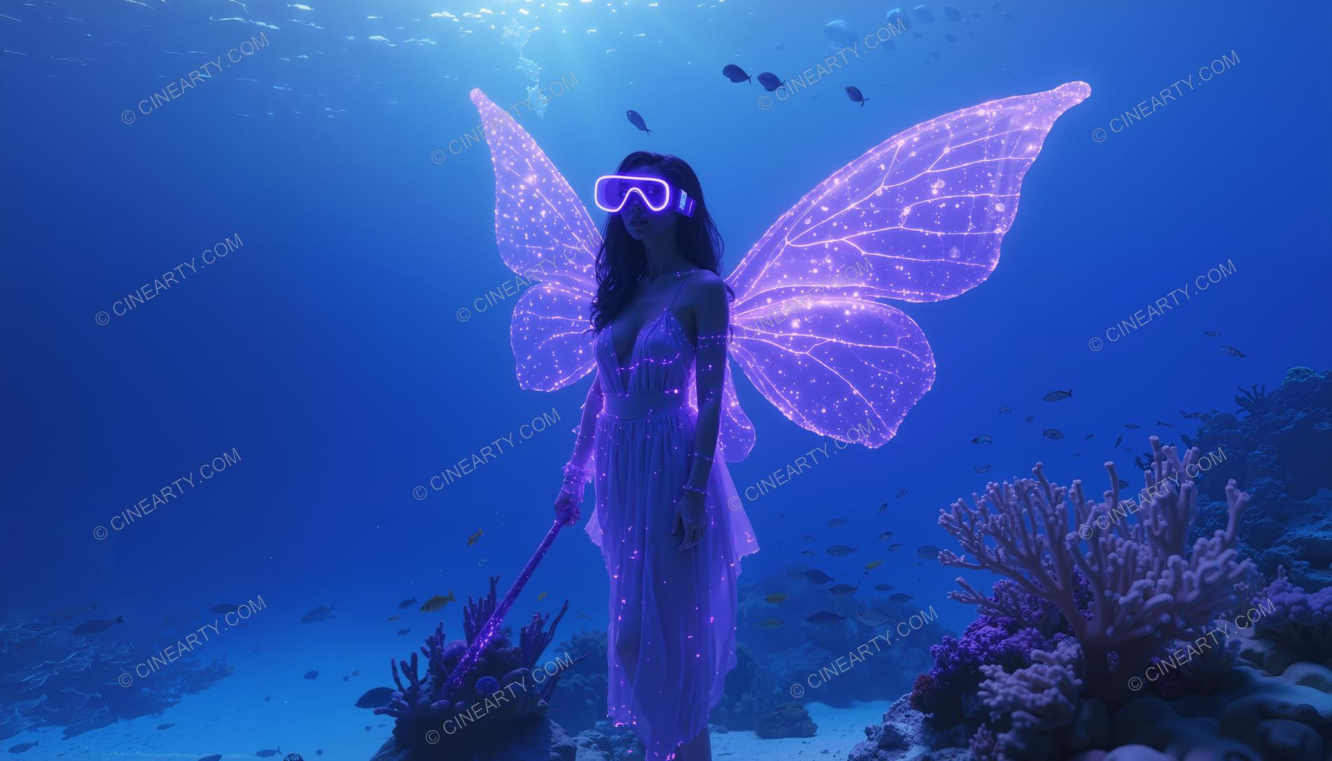 Beautiful Woman on Coral Reef 07168