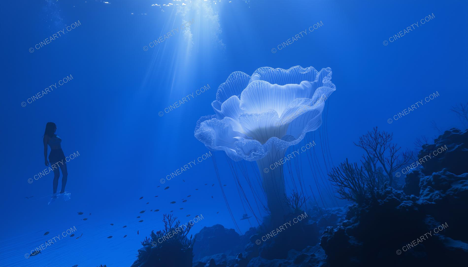 Beautiful Woman on Coral Reef 83835