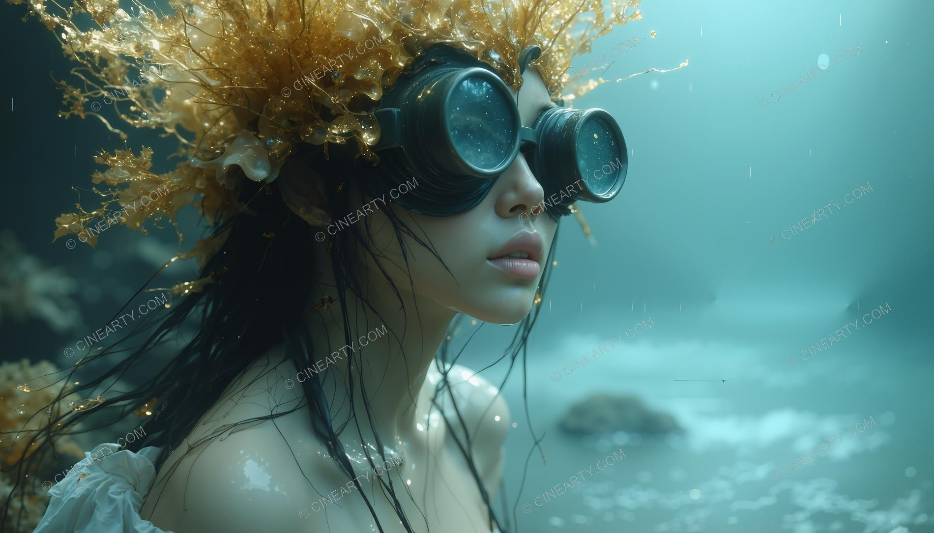 Beautiful Woman on Coral Reef 90788