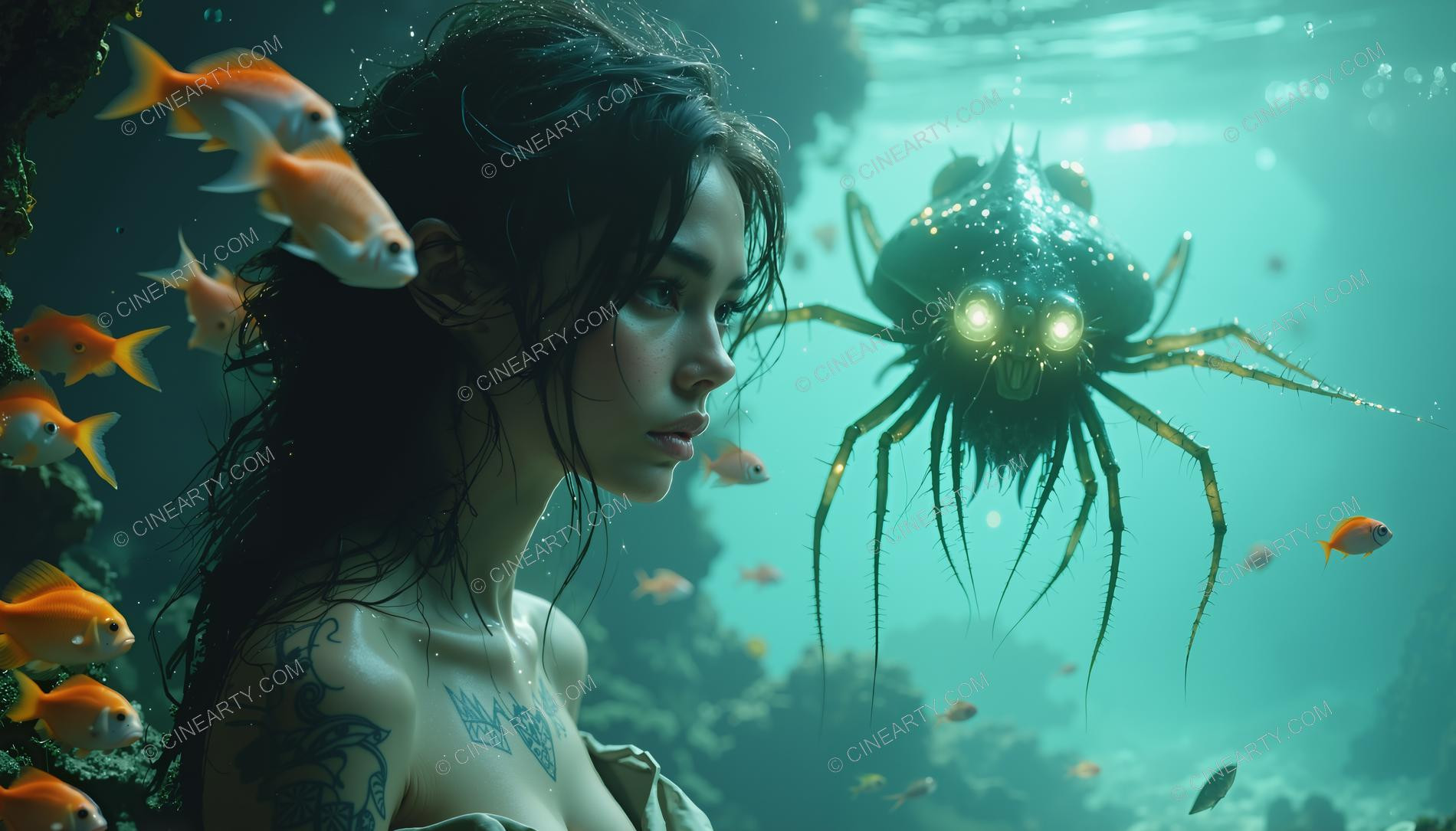 Beautiful Woman on Coral Reef 40833