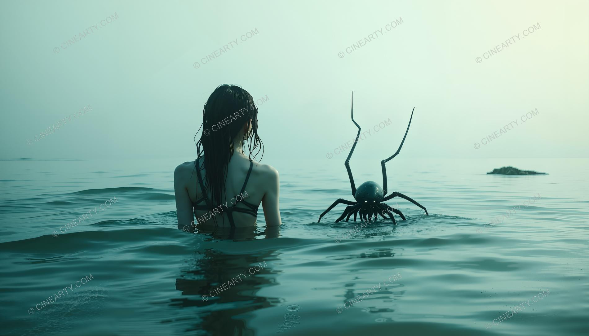 Beautiful Woman on Coral Reef 87744