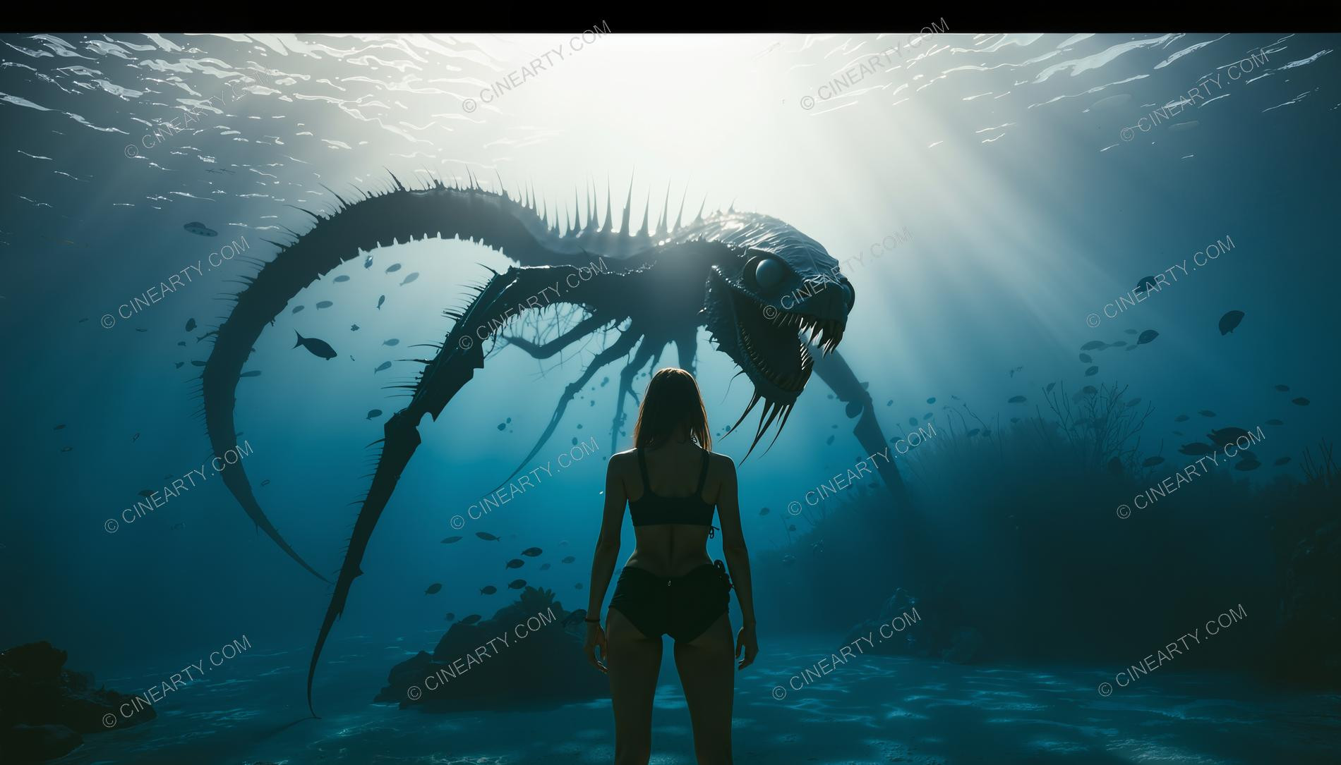 Beautiful Woman on Coral Reef 20209