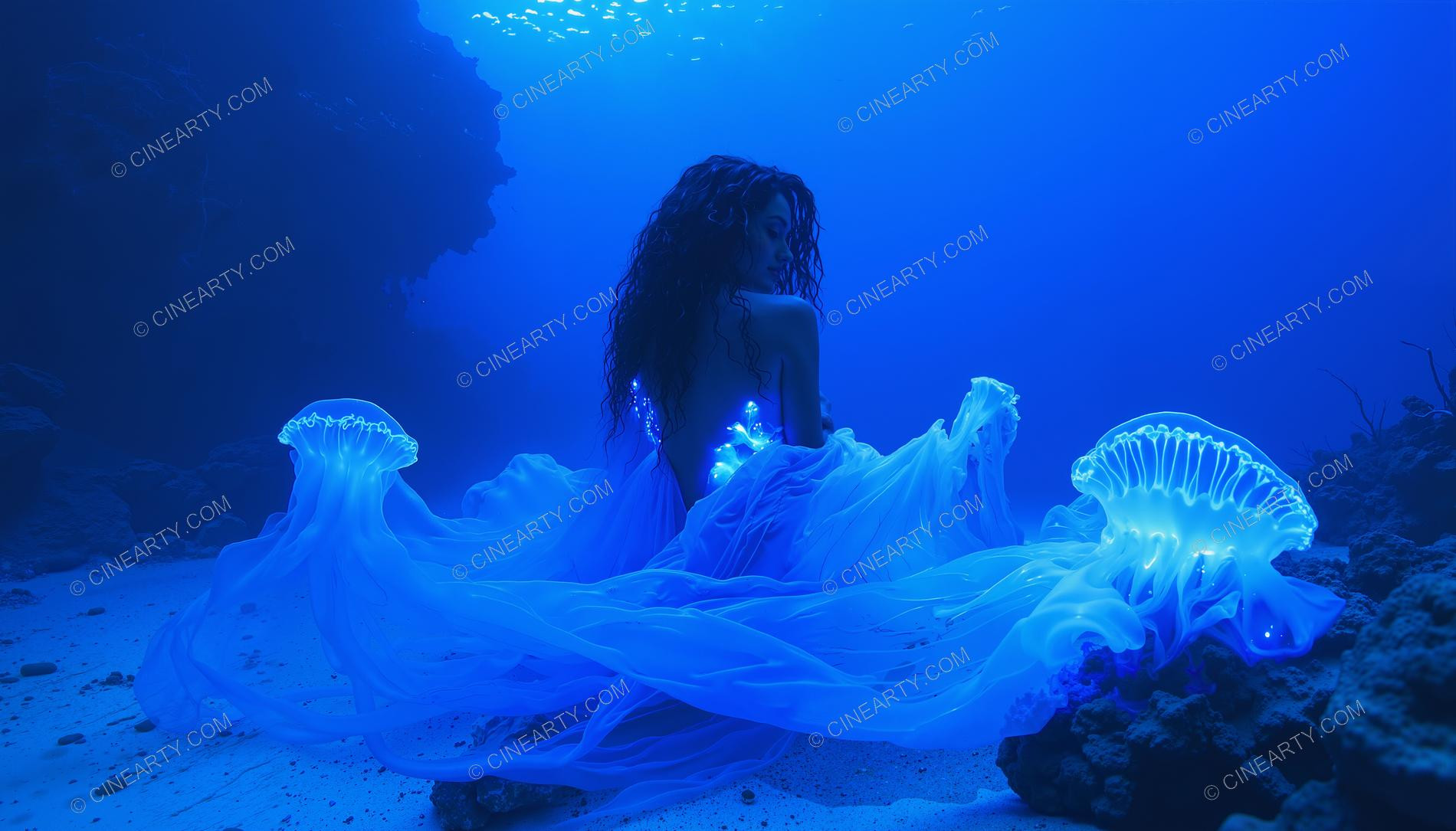 Beautiful Woman on Coral Reef 53036