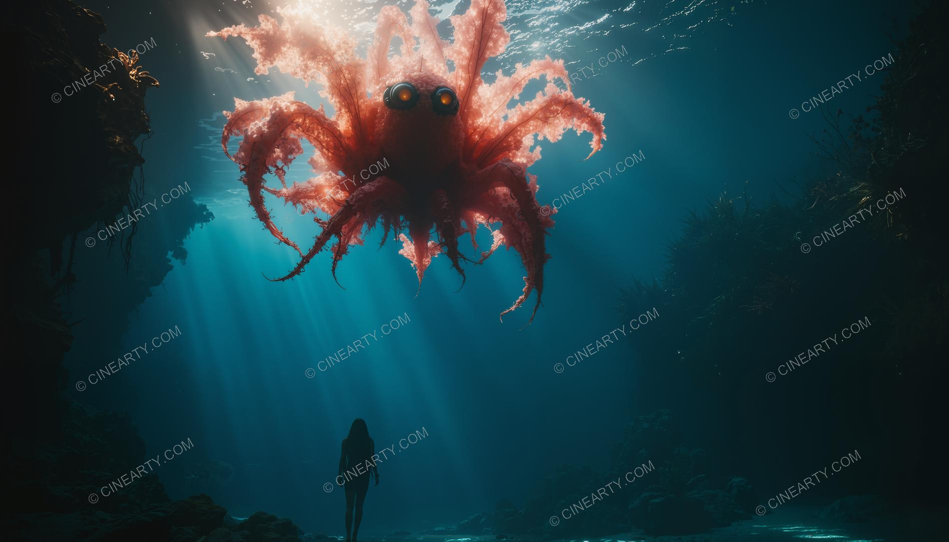 Beautiful Woman on Coral Reef 57954