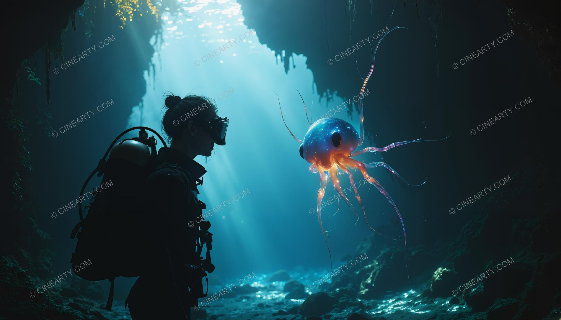 Beautiful Woman on Coral Reef 64390