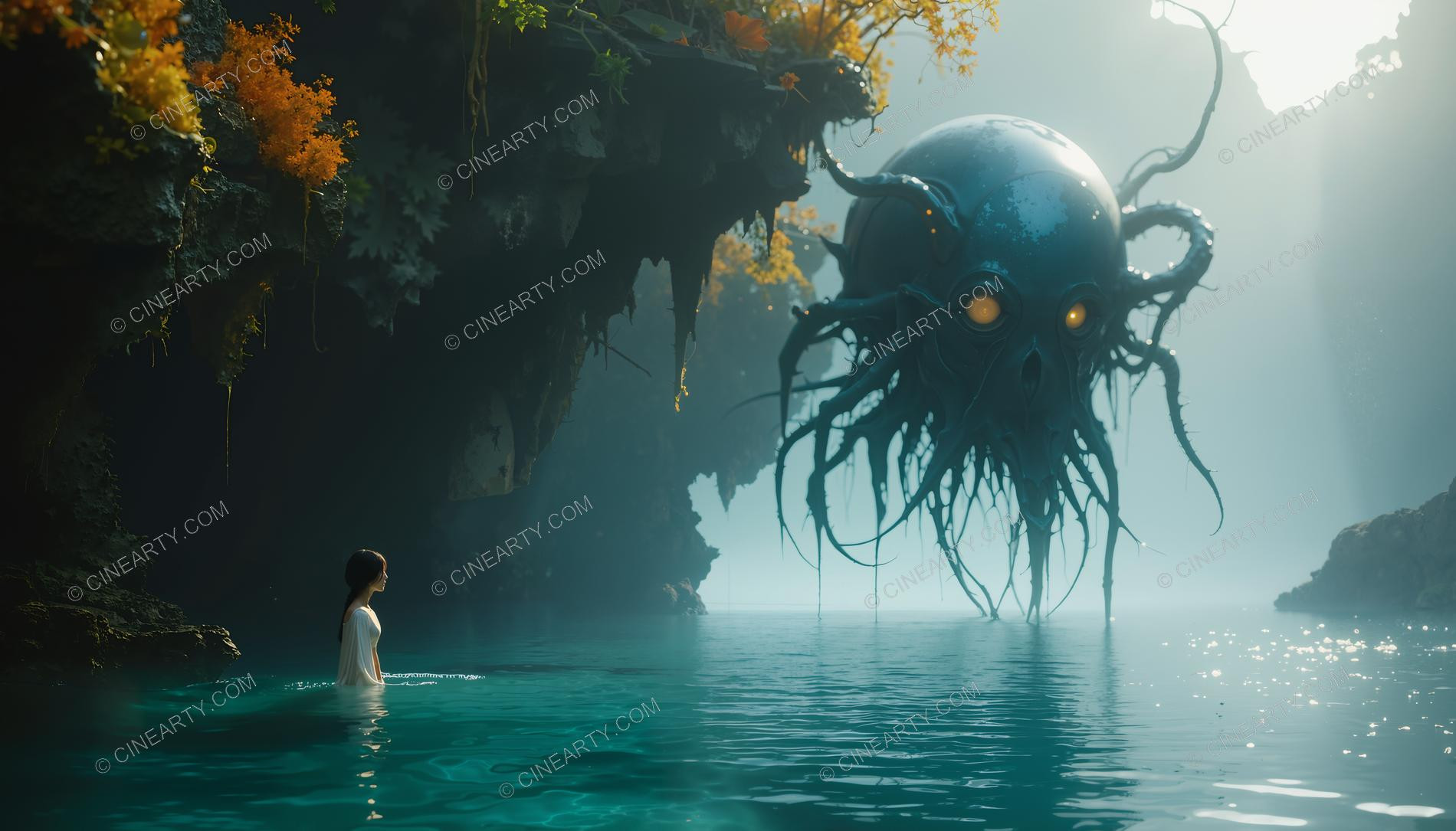 Beautiful Woman on Coral Reef 46221