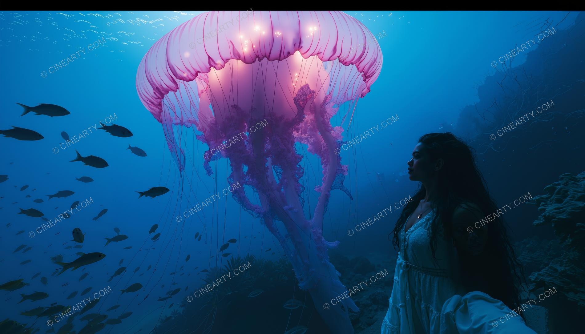 Beautiful Woman on Coral Reef 27791