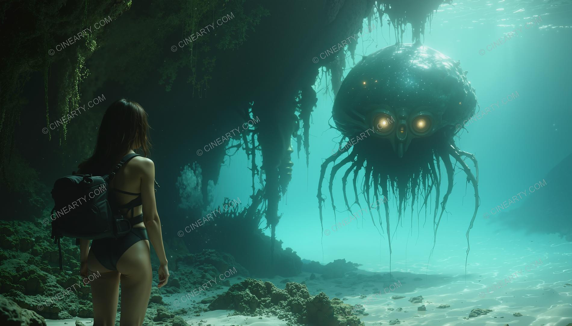 Beautiful Woman on Coral Reef 90272