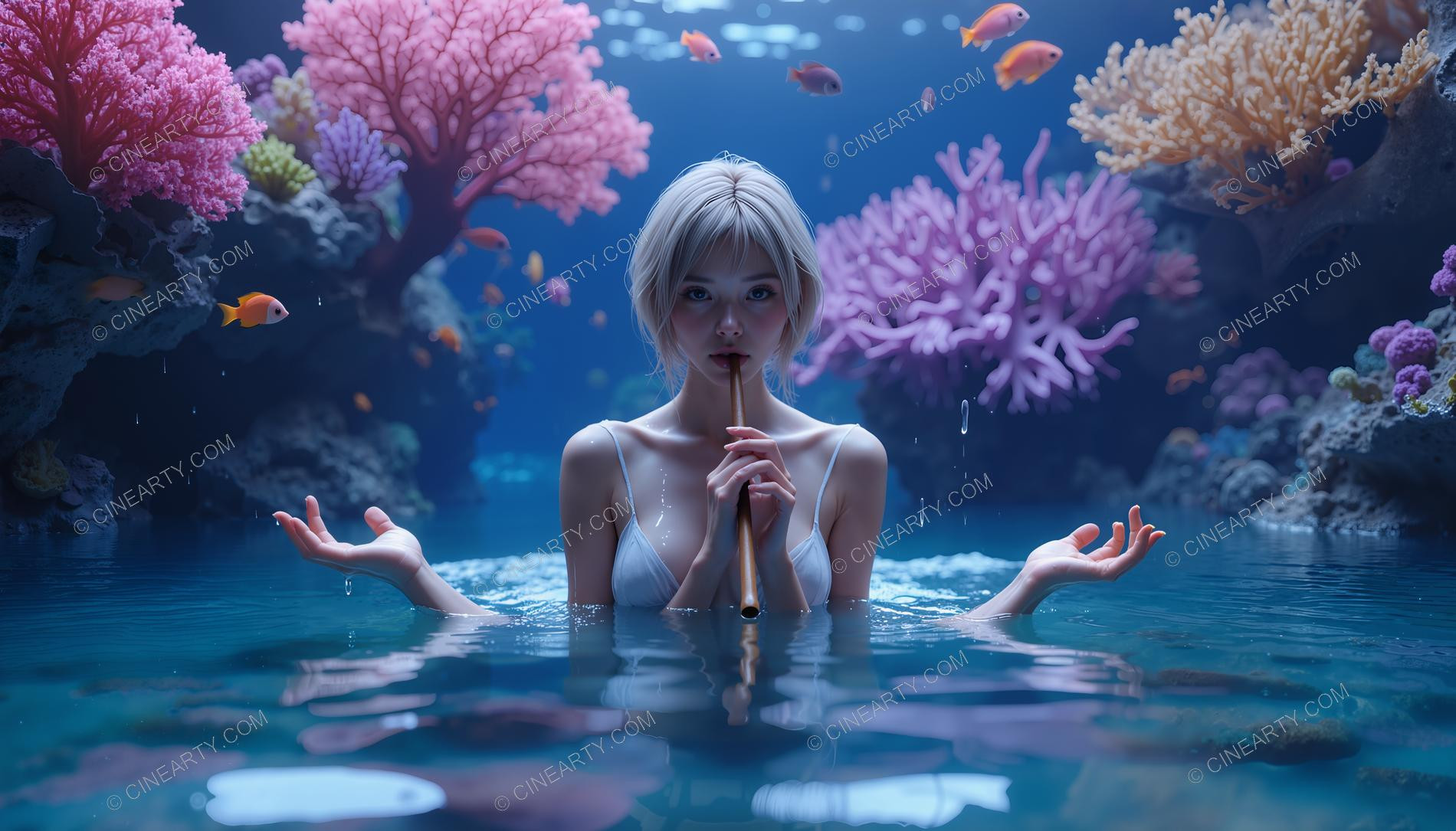 Beautiful Woman on Coral Reef 63625