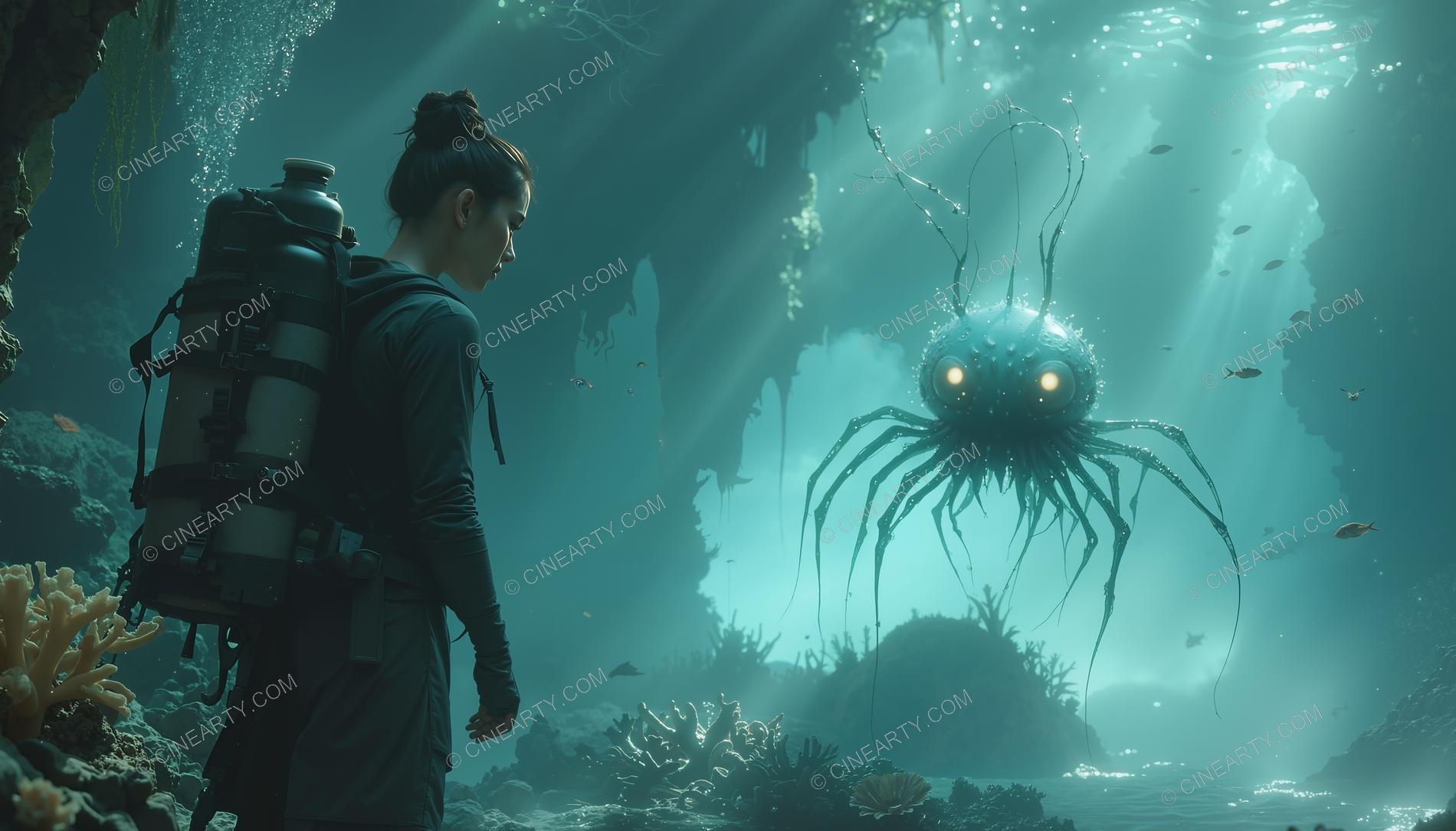 Beautiful Woman on Coral Reef 83338