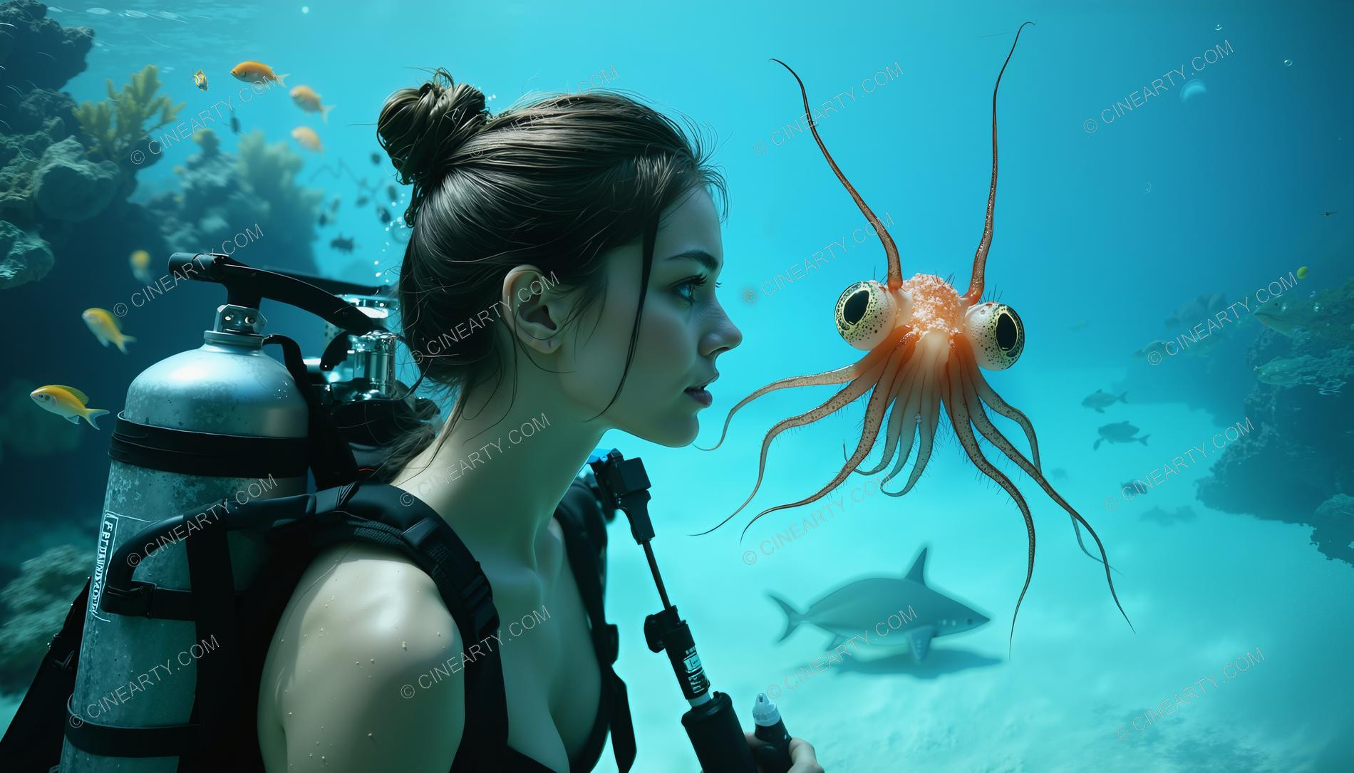 Beautiful Woman on Coral Reef 59871