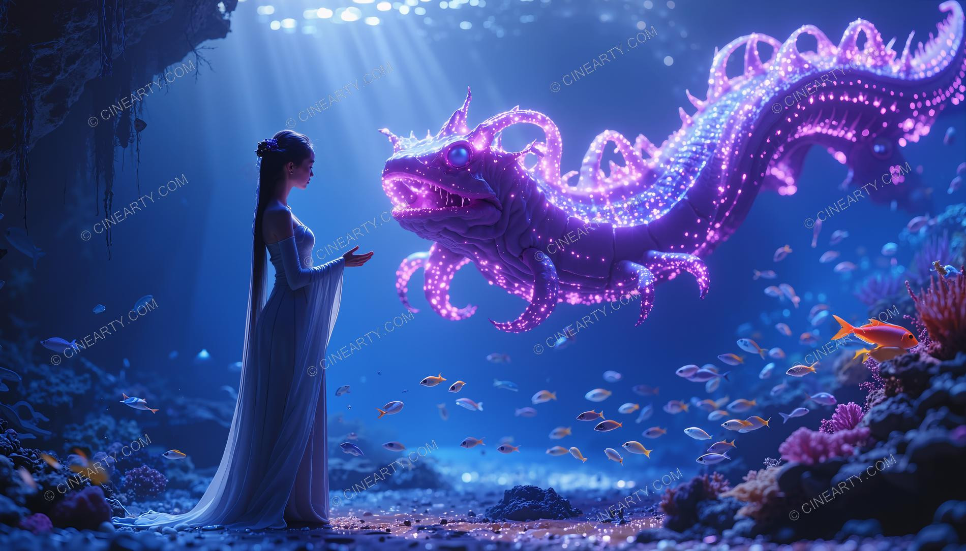 Beautiful Woman on Coral Reef 51995