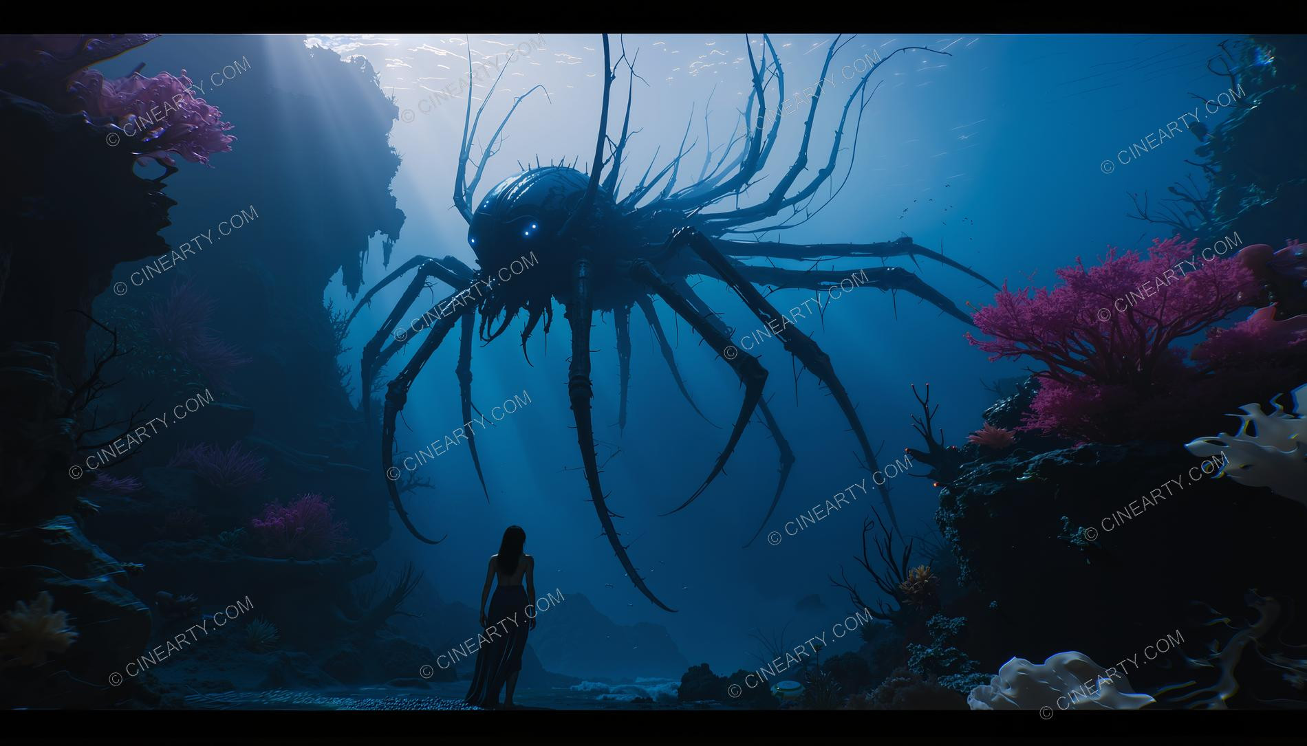 Beautiful Woman on Coral Reef 54058