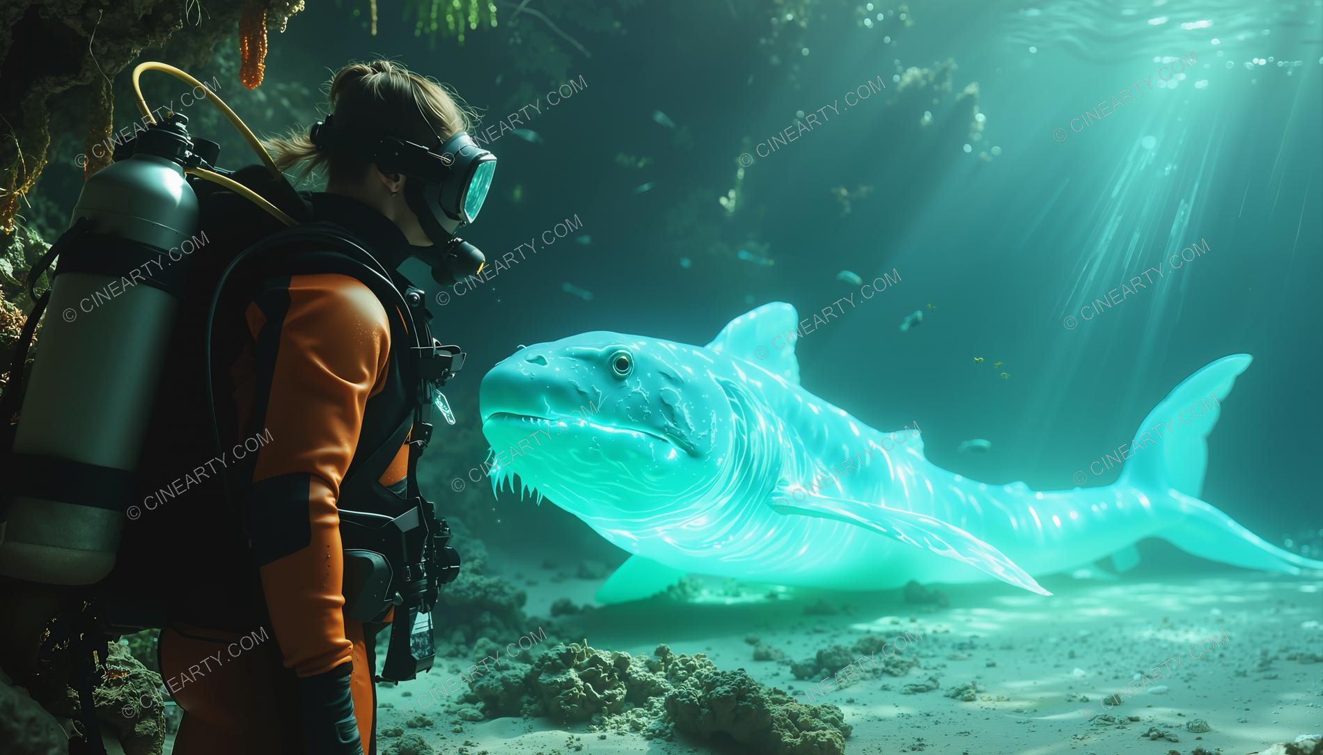 Beautiful Woman on Coral Reef 64434