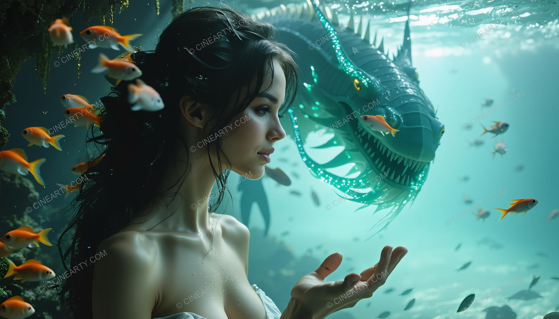 Beautiful Woman on Coral Reef 52635