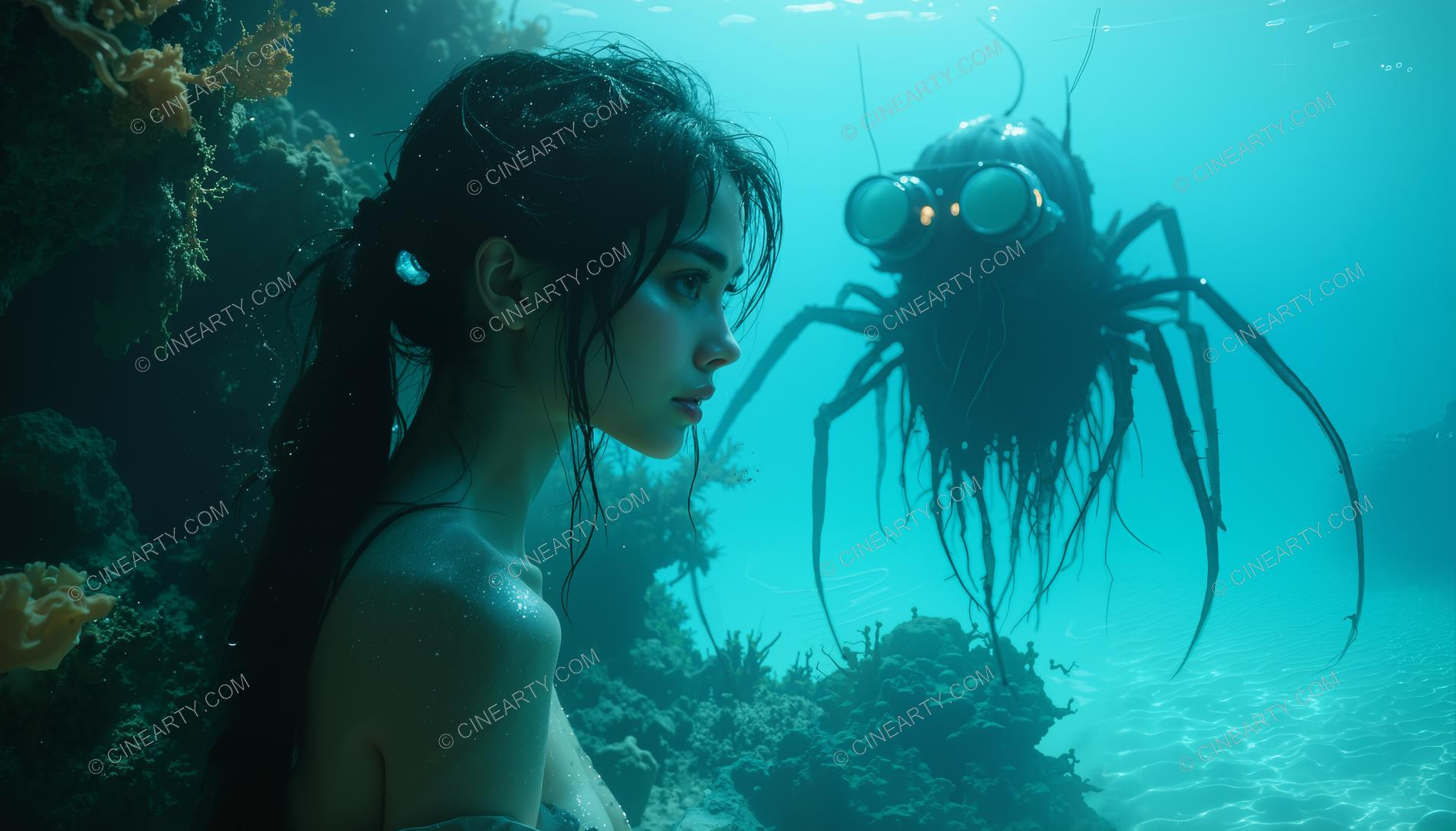 Beautiful Woman on Coral Reef 83852