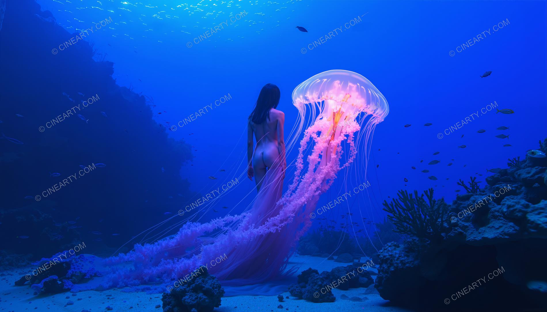 Beautiful Woman on Coral Reef 69018