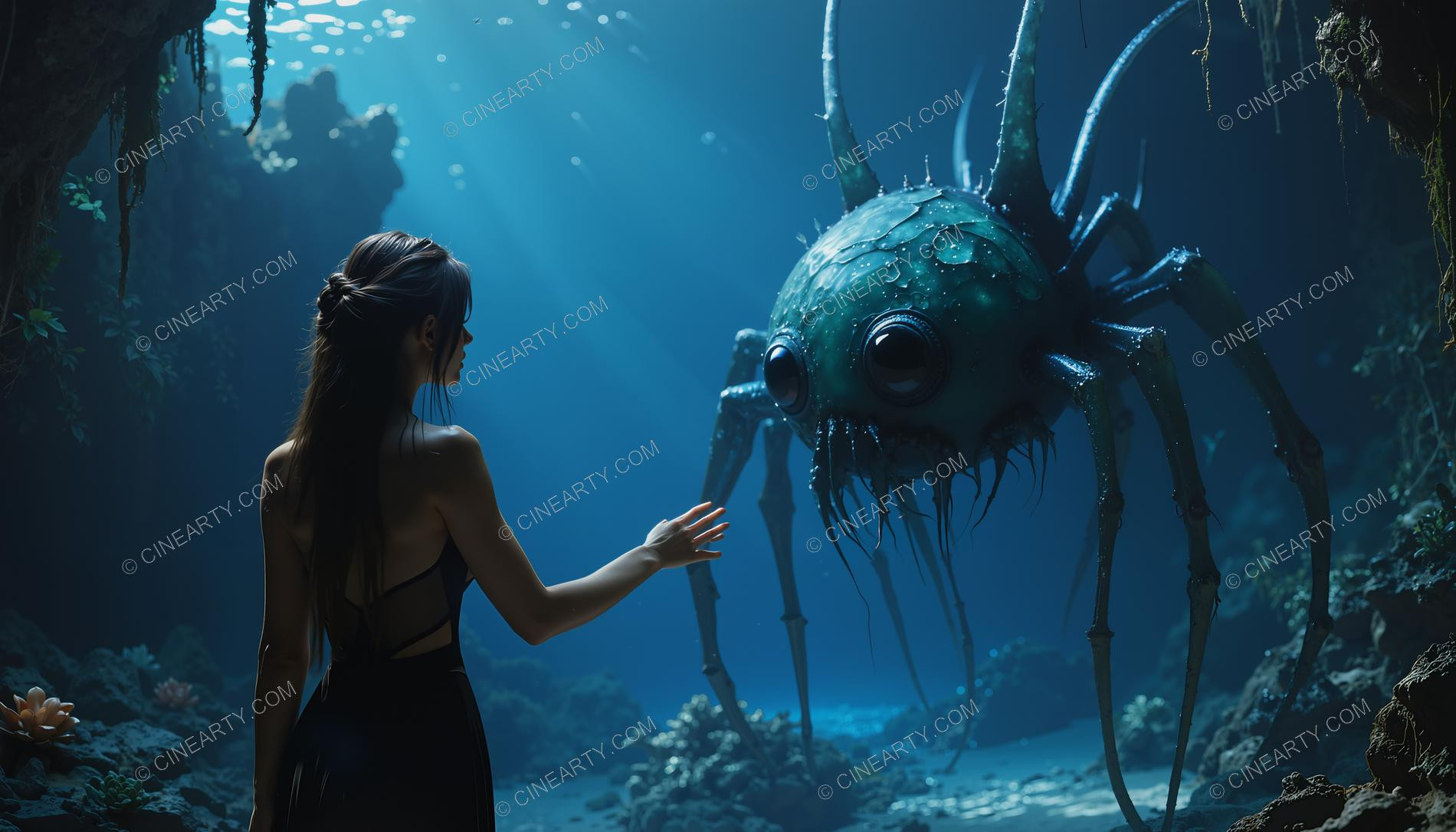 Beautiful Woman on Coral Reef 61131