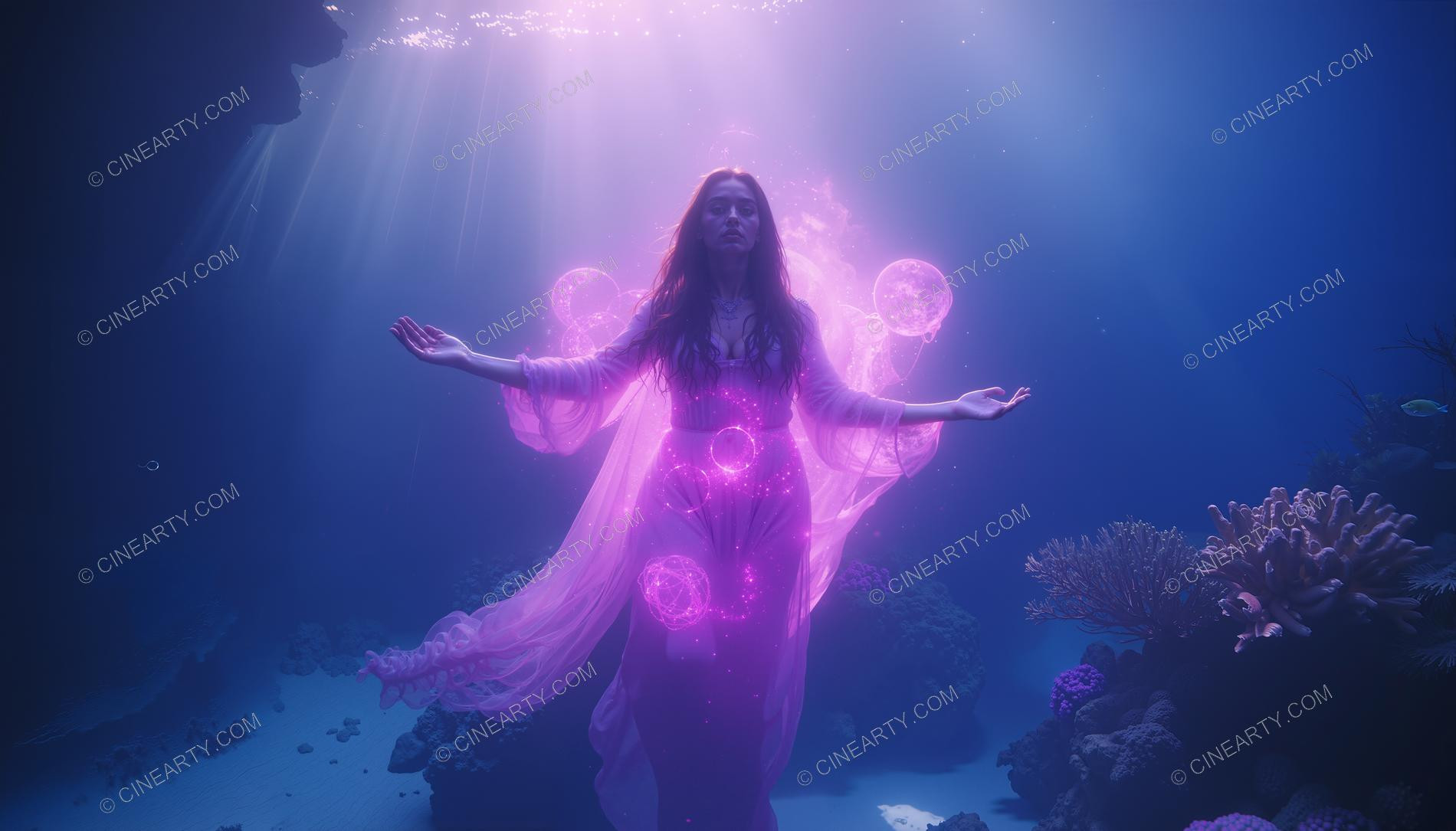 Beautiful Woman on Coral Reef 10852