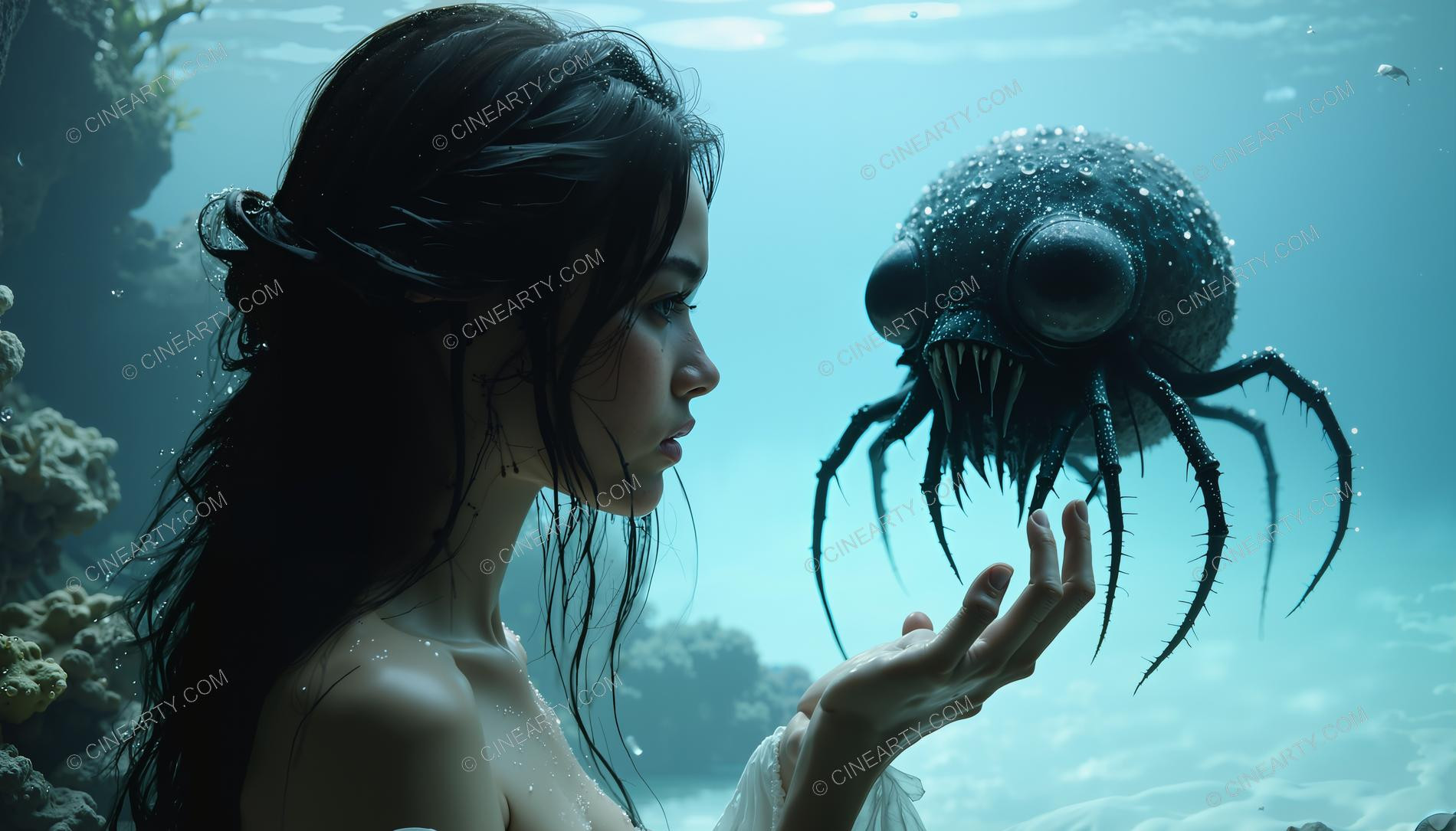 Beautiful Woman on Coral Reef 90325