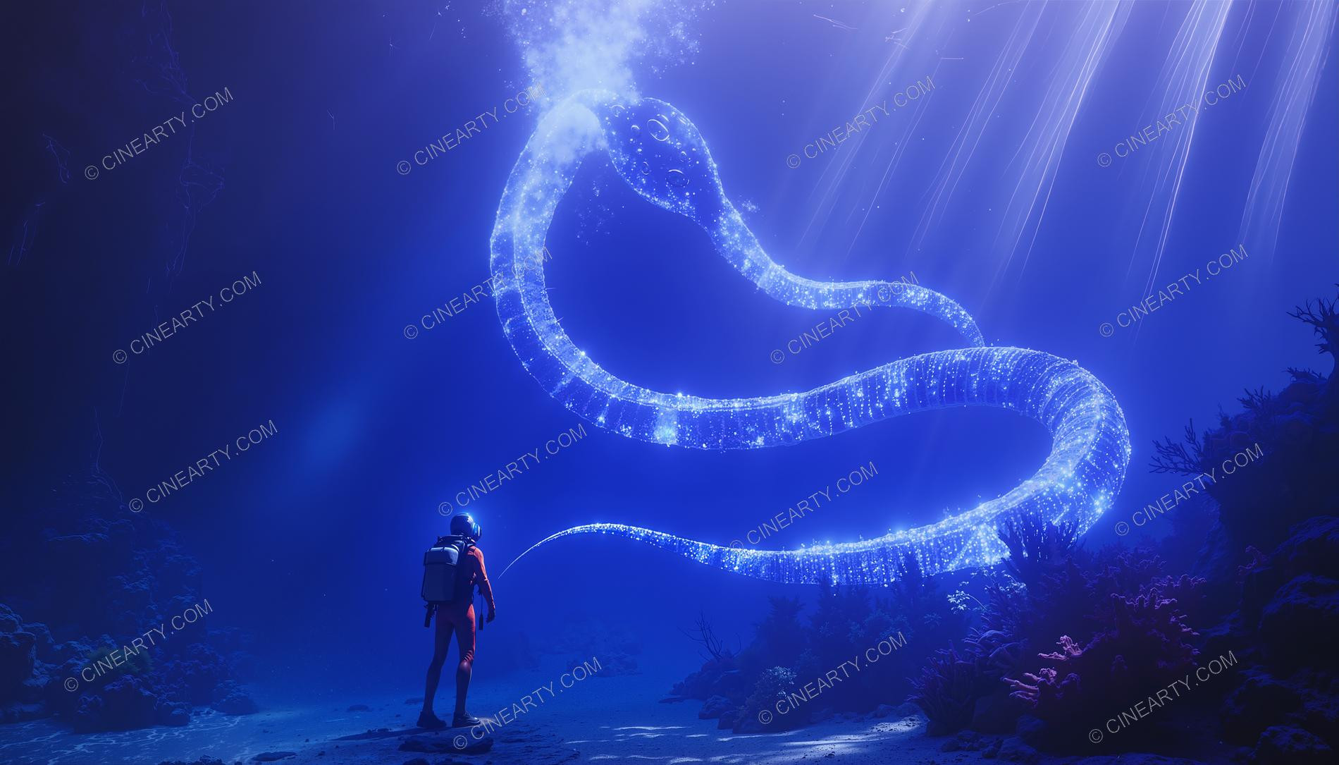 Beautiful Woman on Coral Reef 16639