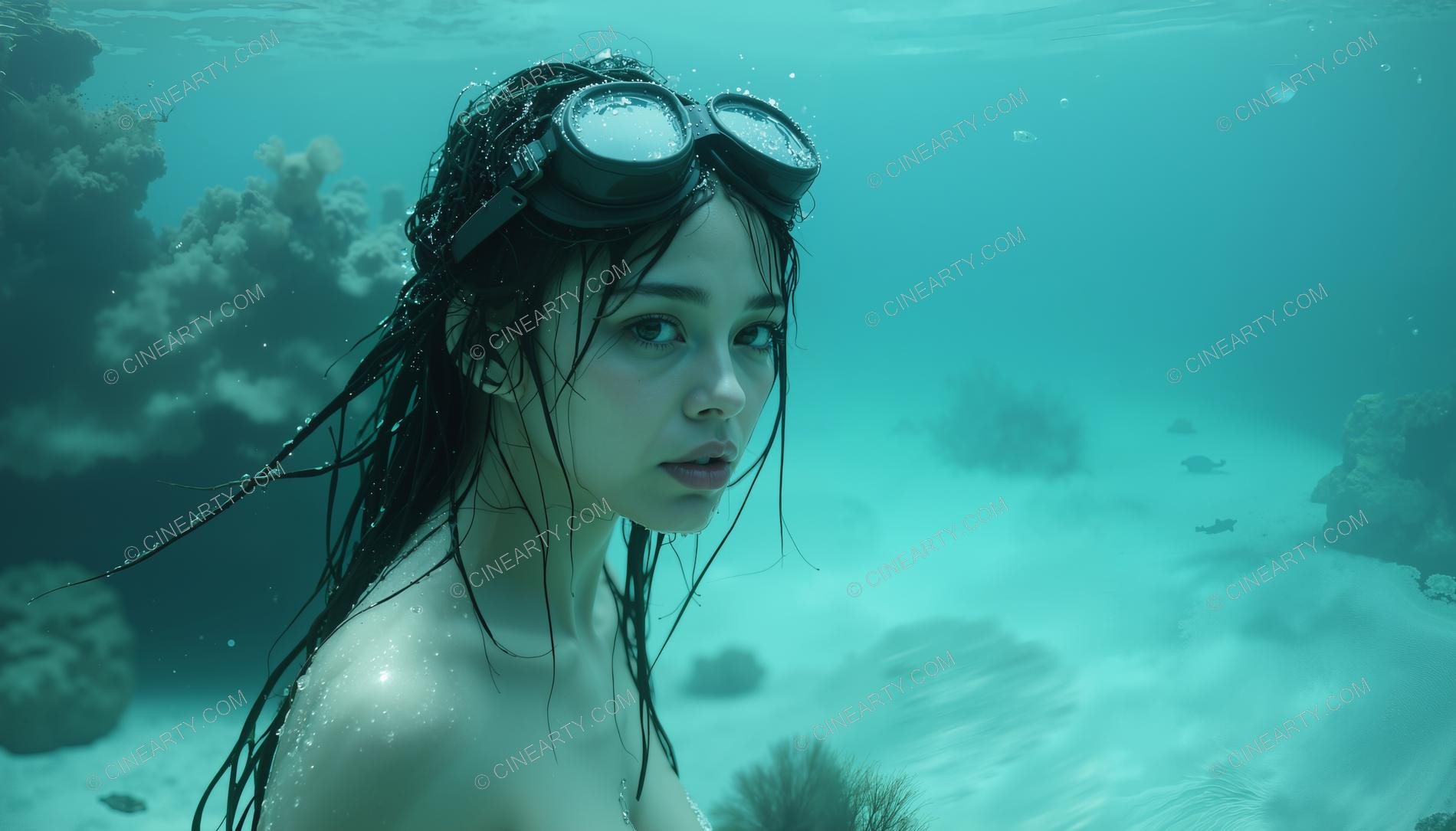 Beautiful Woman on Coral Reef 59634