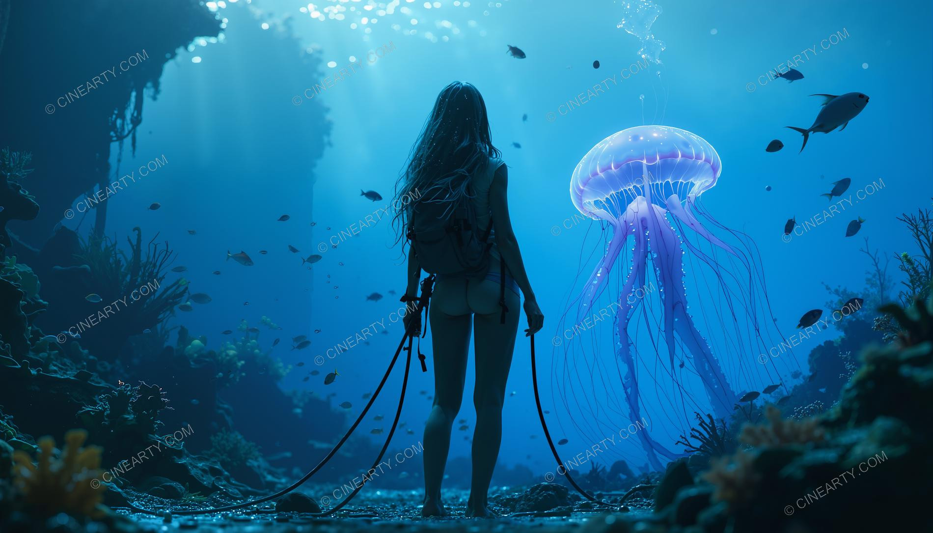 Beautiful Woman on Coral Reef 85690