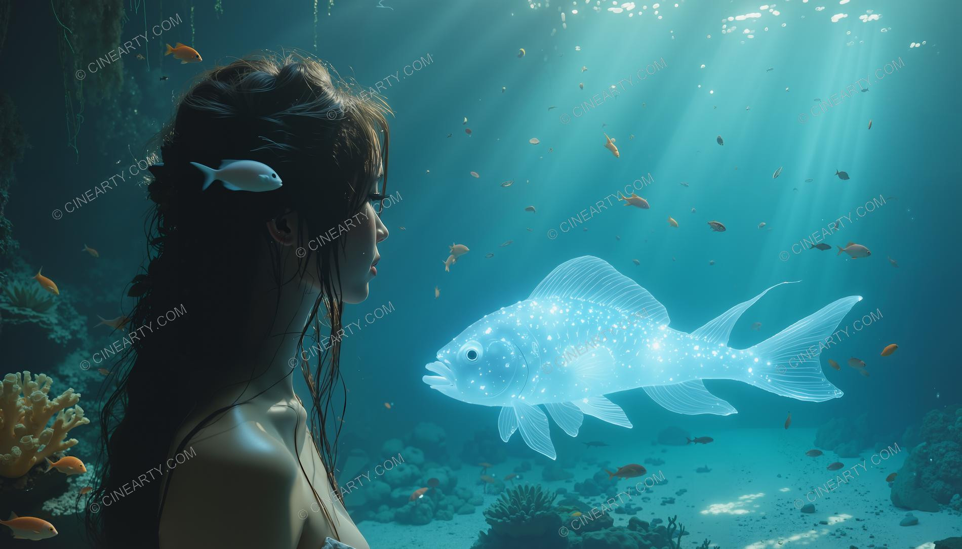 Beautiful Woman on Coral Reef 58594