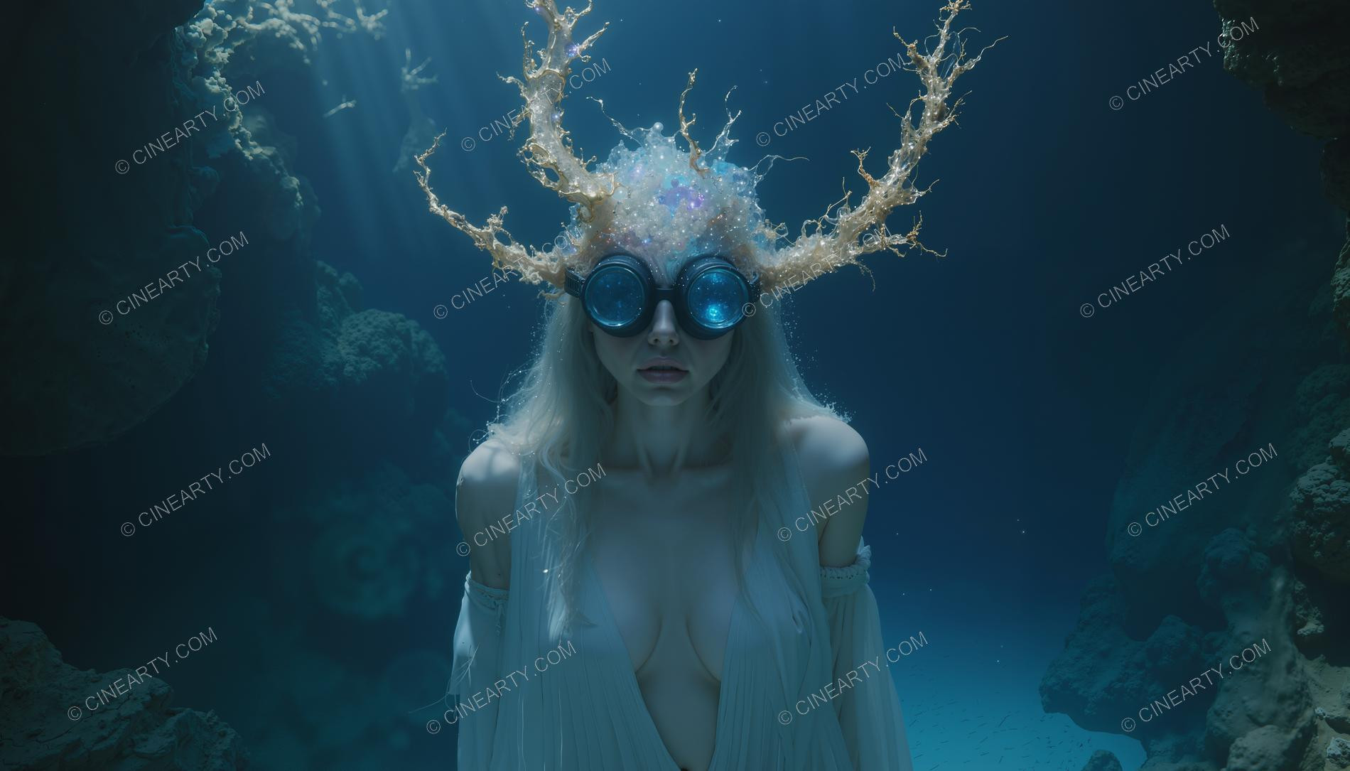 Beautiful Woman on Coral Reef 54915