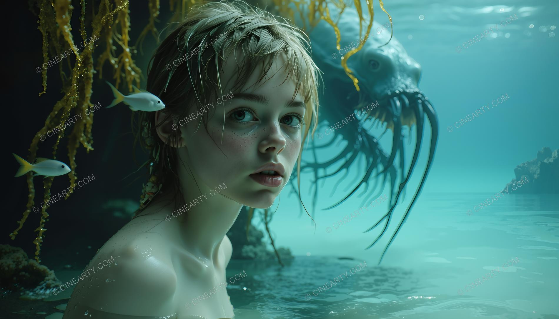 Beautiful Woman on Coral Reef 26259