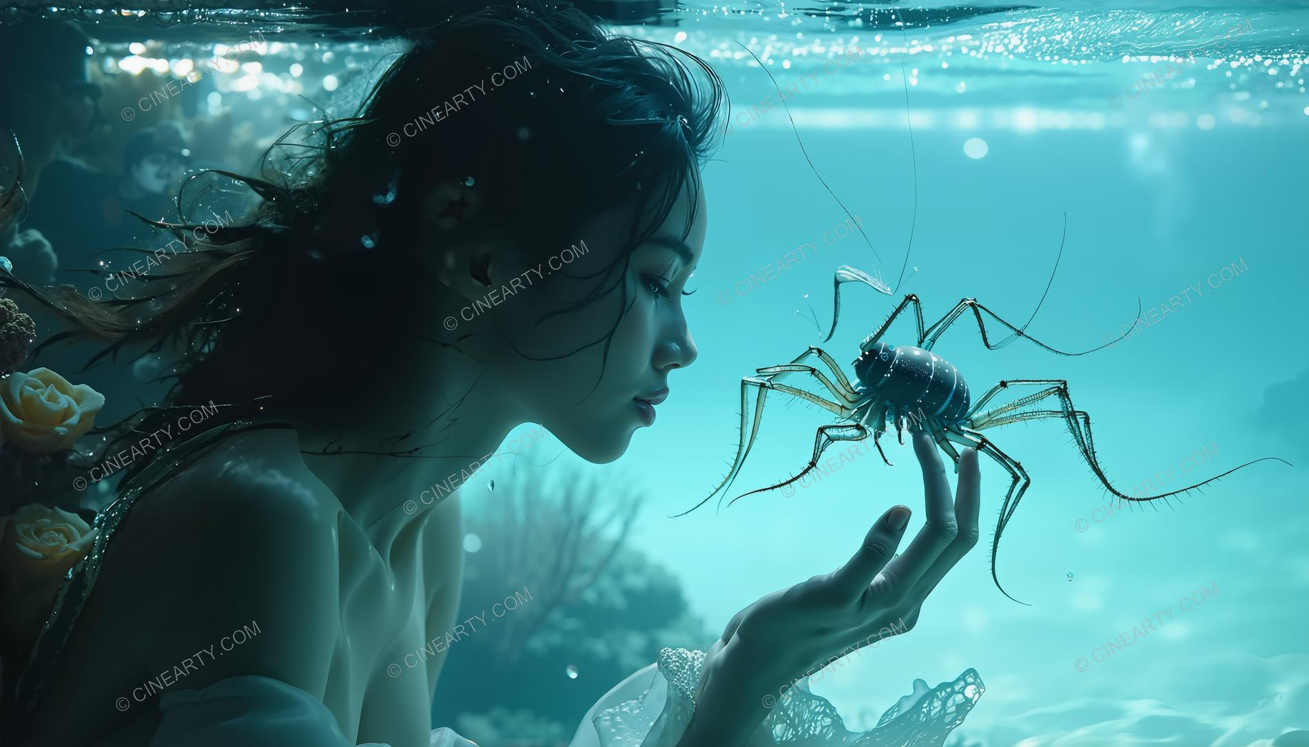 Beautiful Woman on Coral Reef 50221