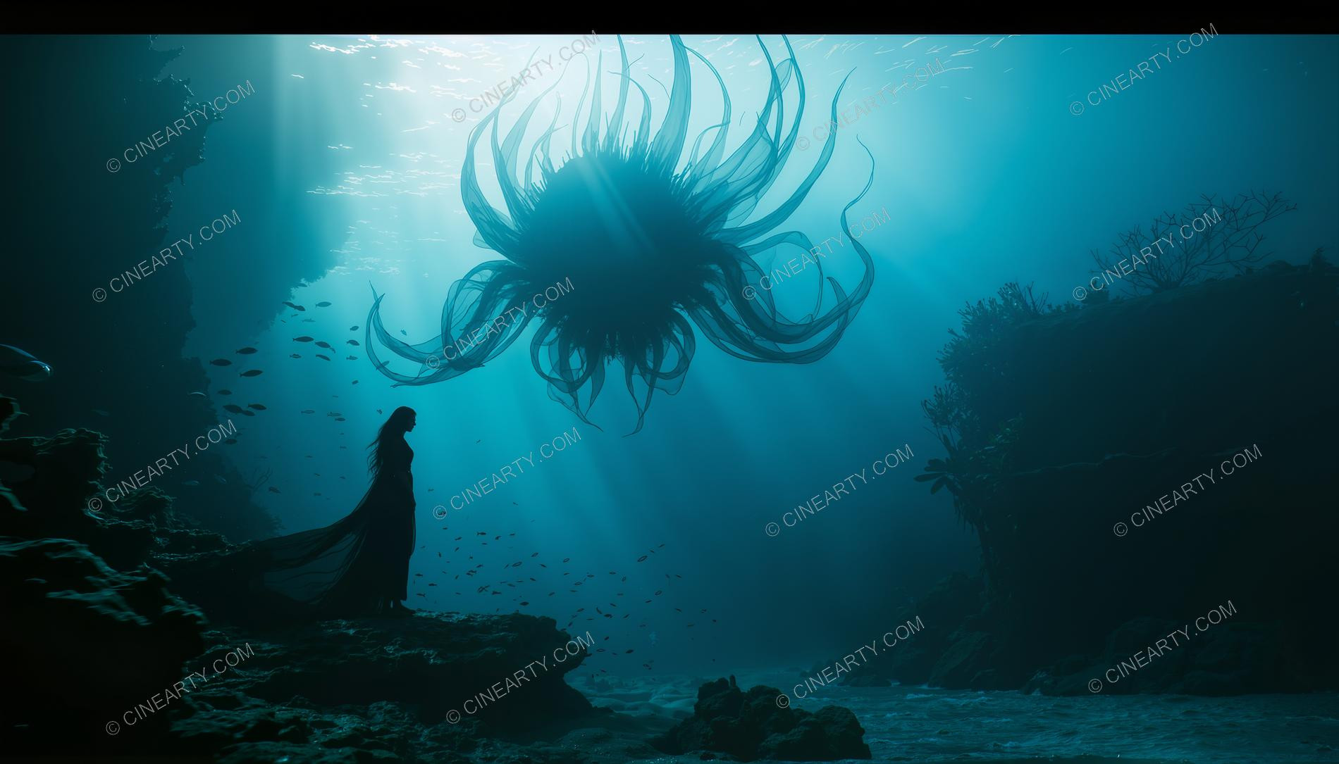 Beautiful Woman on Coral Reef 15551