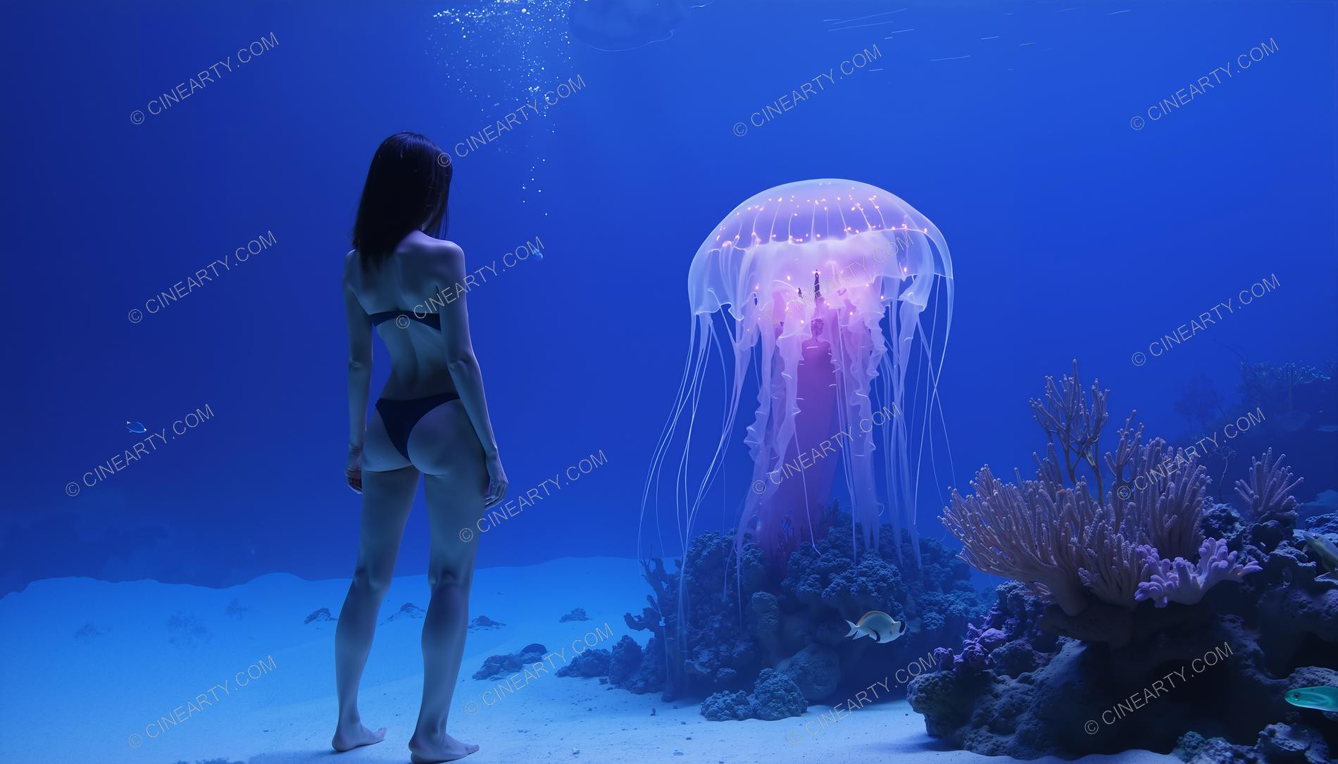 Beautiful Woman on Coral Reef 28785
