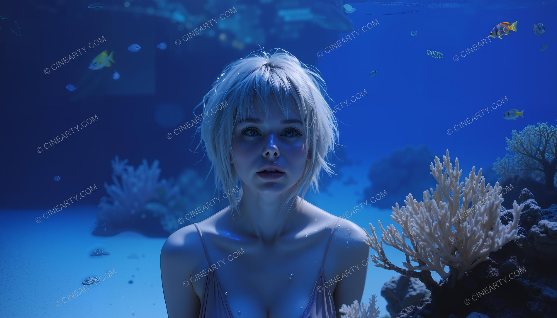 Beautiful Woman on Coral Reef 39490