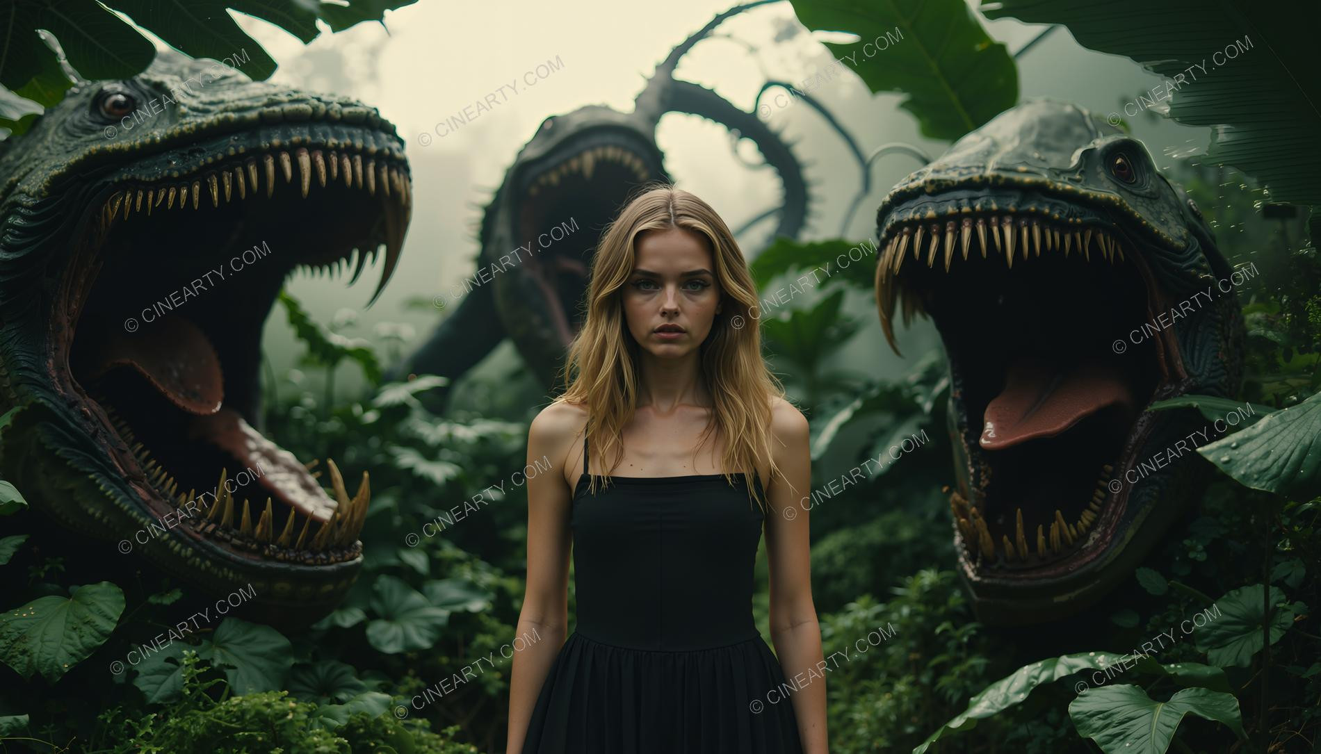 Mutant Lizards and Girl 65853