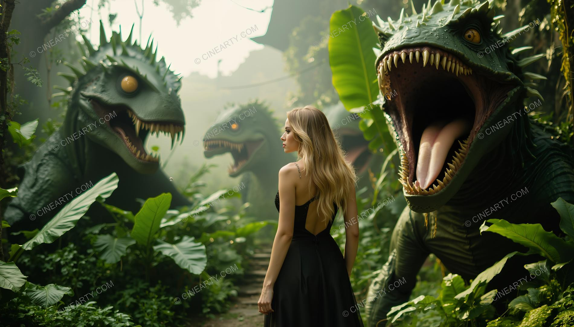 Mutant Lizards and Girl 26950