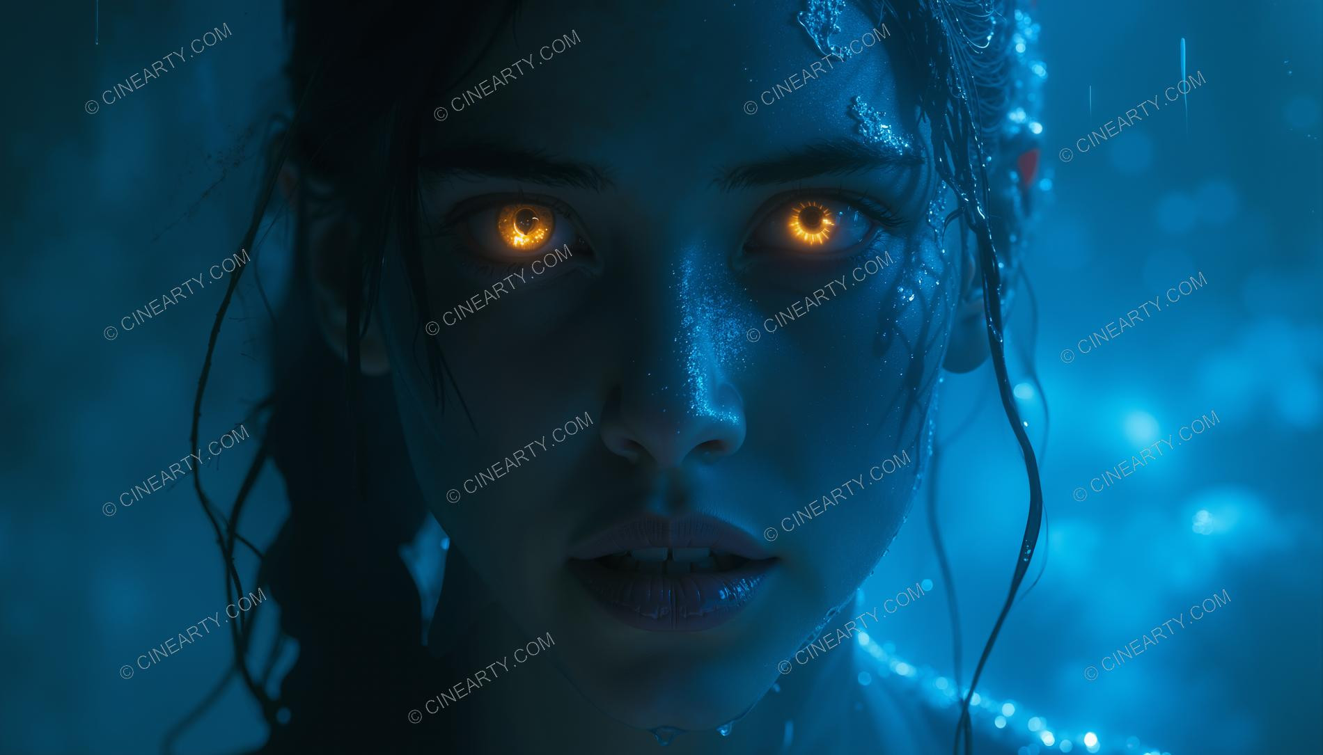 Portrait of Alien-Controlled Girl (Close-Up) 12010