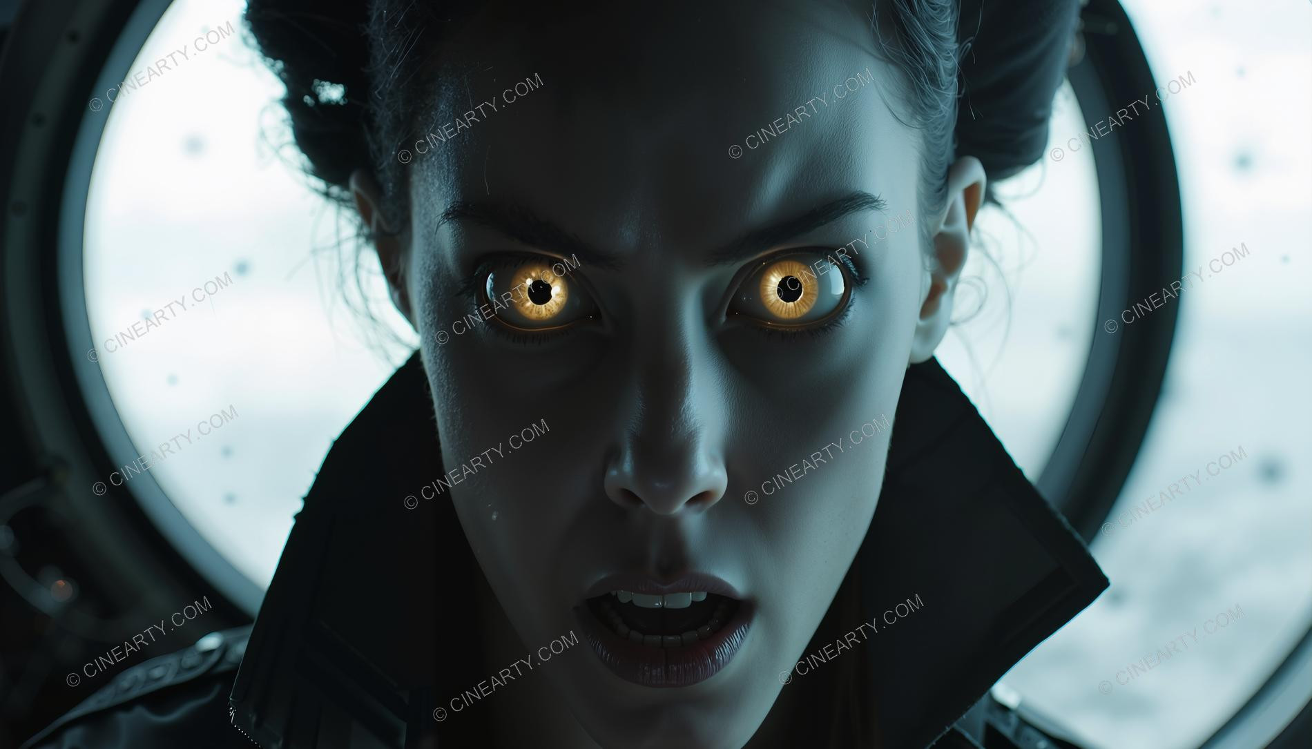 Portrait of Alien-Controlled Girl (Close-Up) 10339