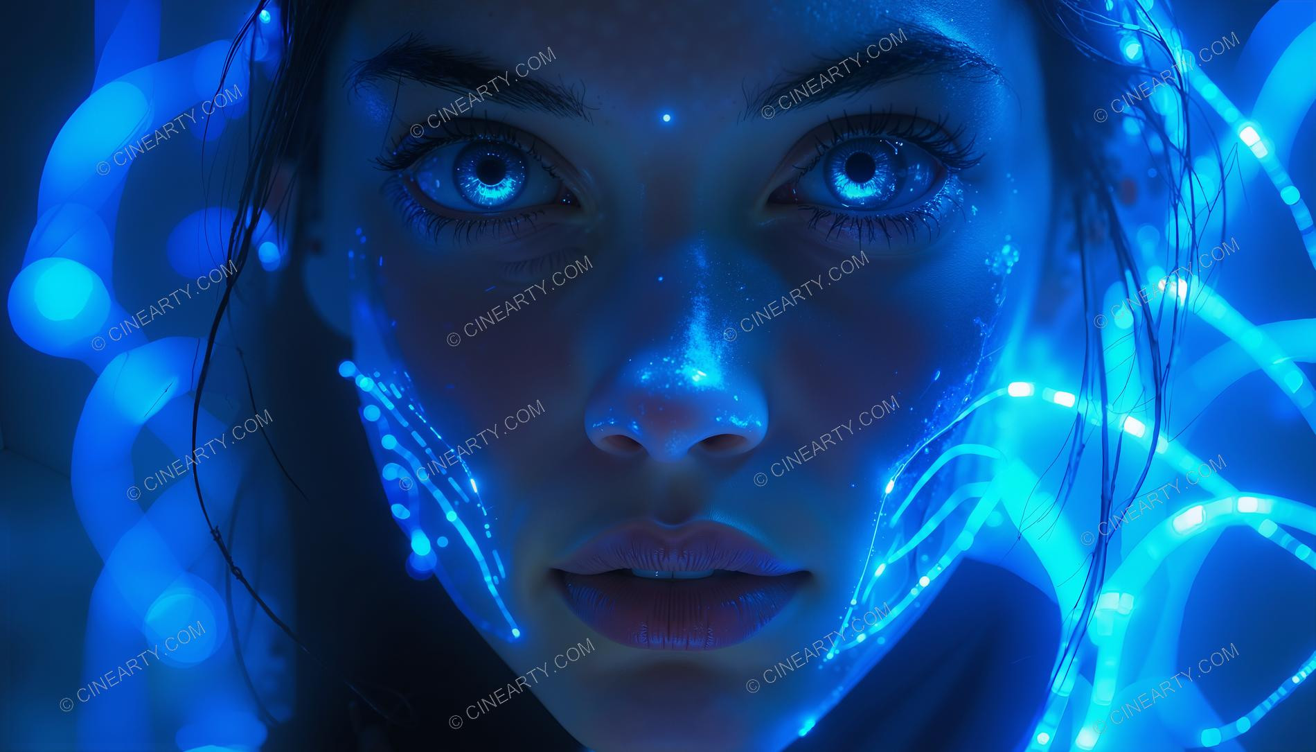 Portrait of Alien-Controlled Girl (Close-Up) 81315