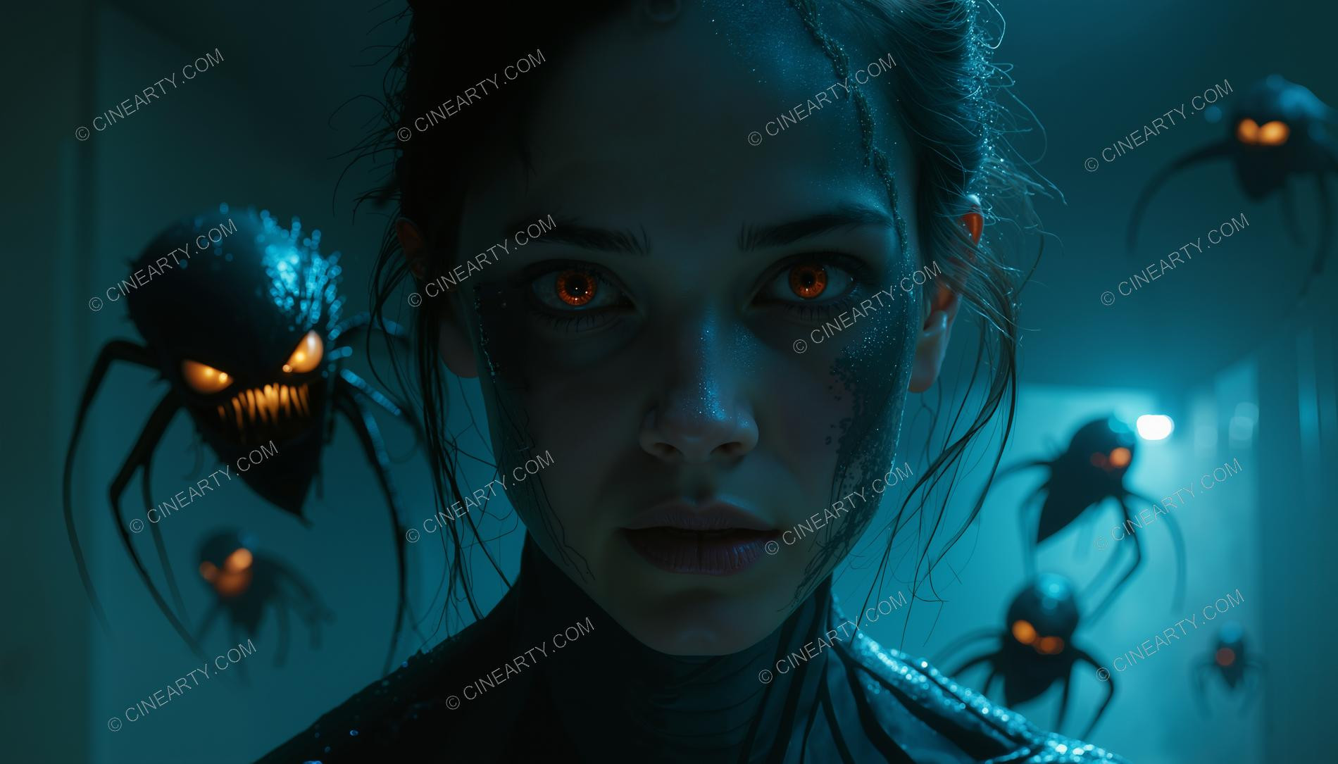 Portrait of Alien-Controlled Girl (Close-Up) 55941