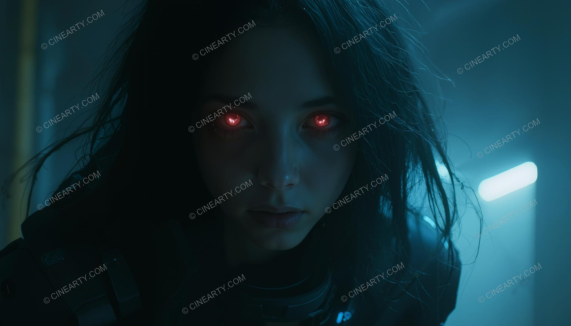 Portrait of Alien-Controlled Girl (Close-Up) 40806