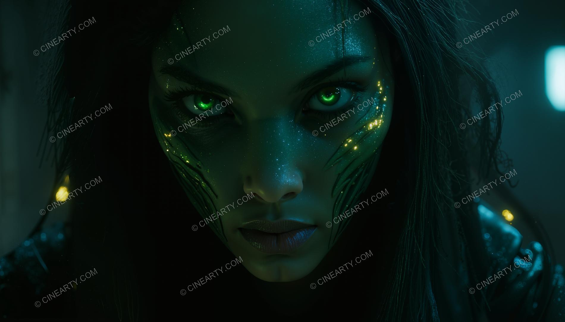 Portrait of Alien-Controlled Girl (Close-Up) 24558