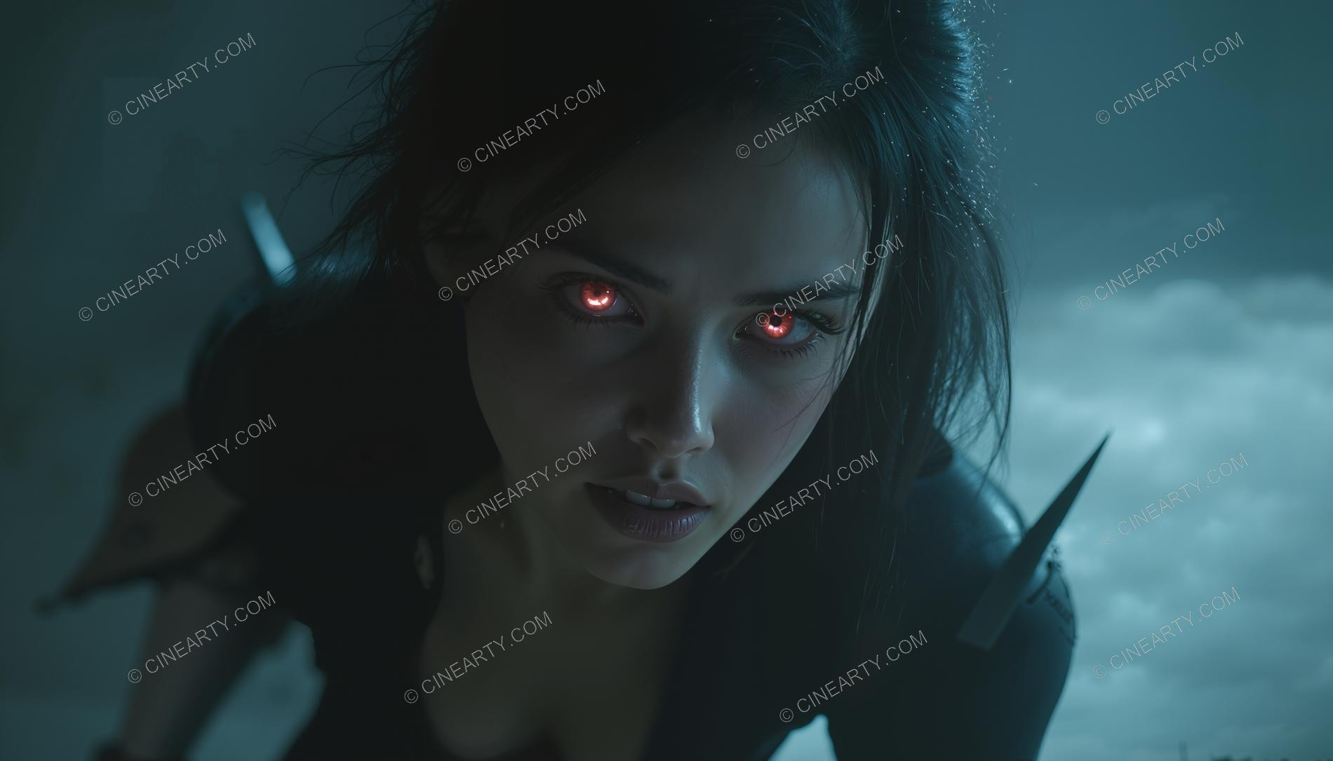 Portrait of Alien-Controlled Girl (Close-Up) 79170