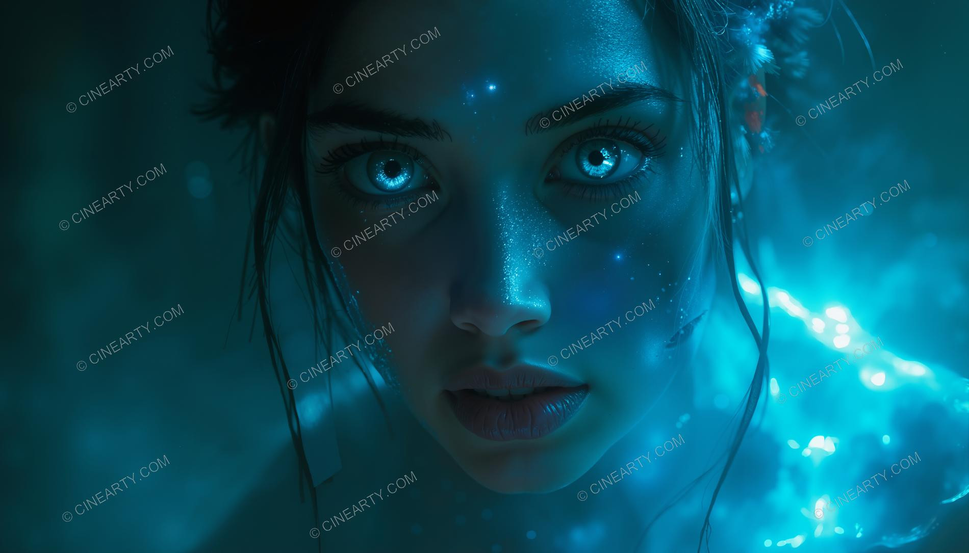 Portrait of Alien-Controlled Girl (Close-Up) 42455