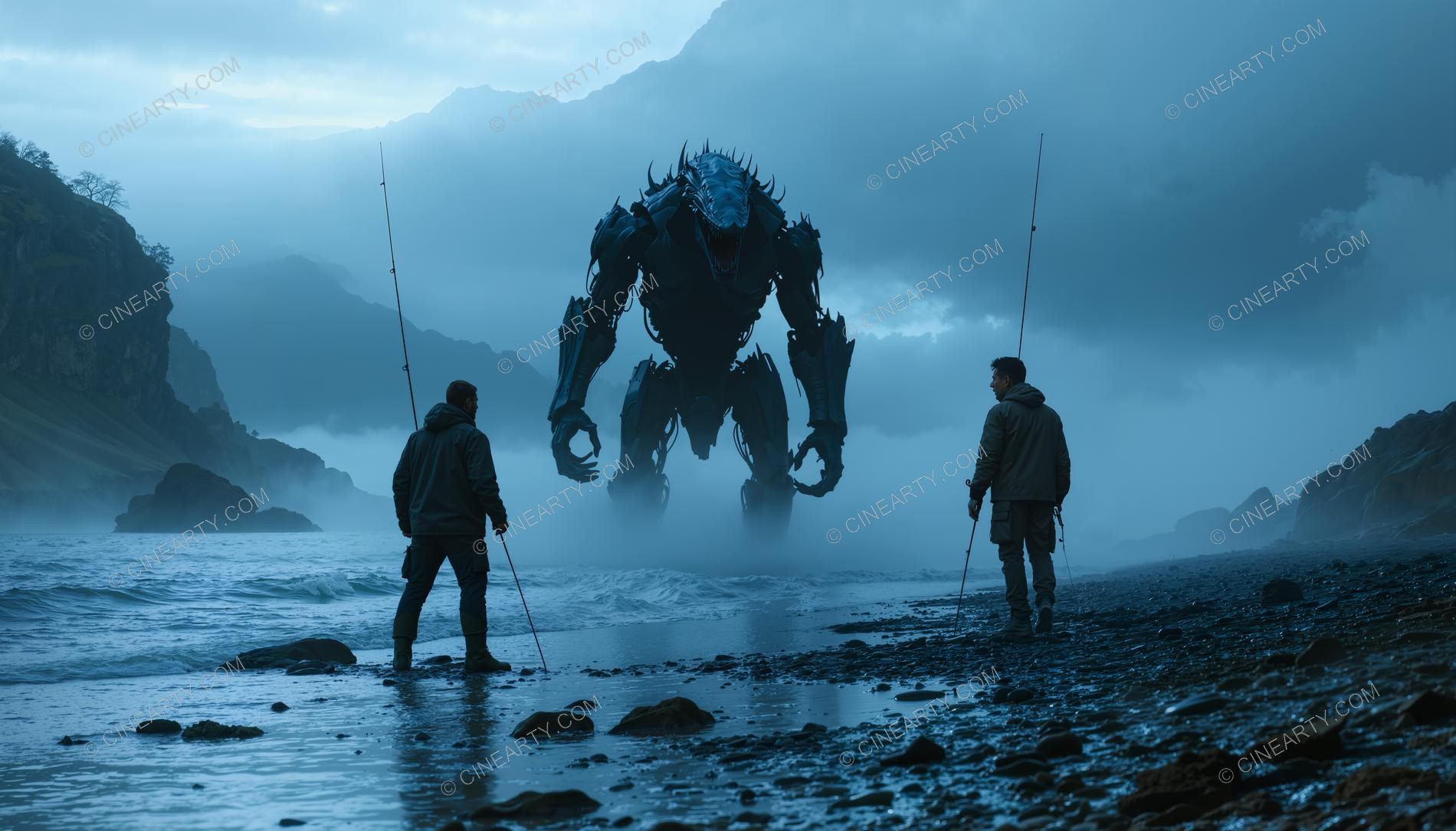 Monster on the Foggy Lake 21941